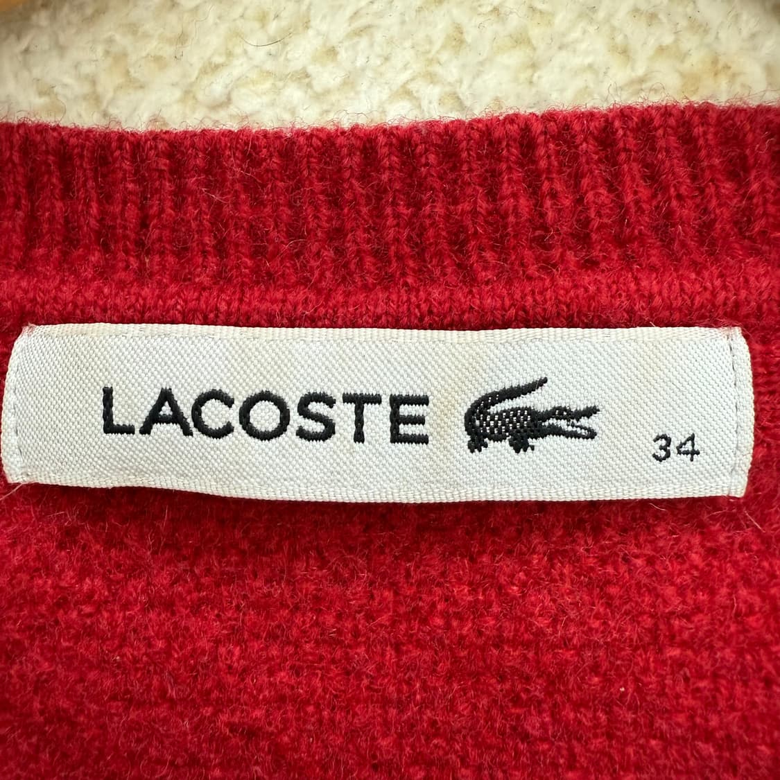 [34] 라코스테 여성 라운드 울 니트 3678 상품이미지4