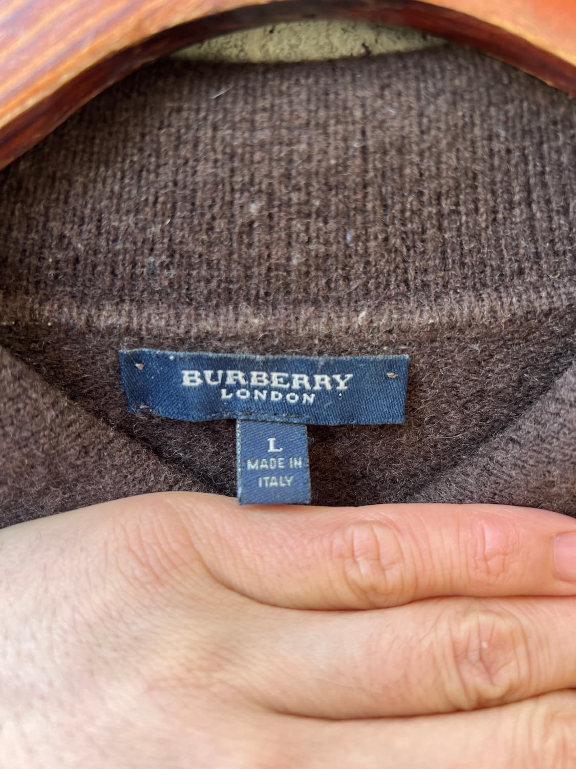 BURBERRY LAMSWOOL POLO KNIT 버버리 카라니트 상품이미지4
