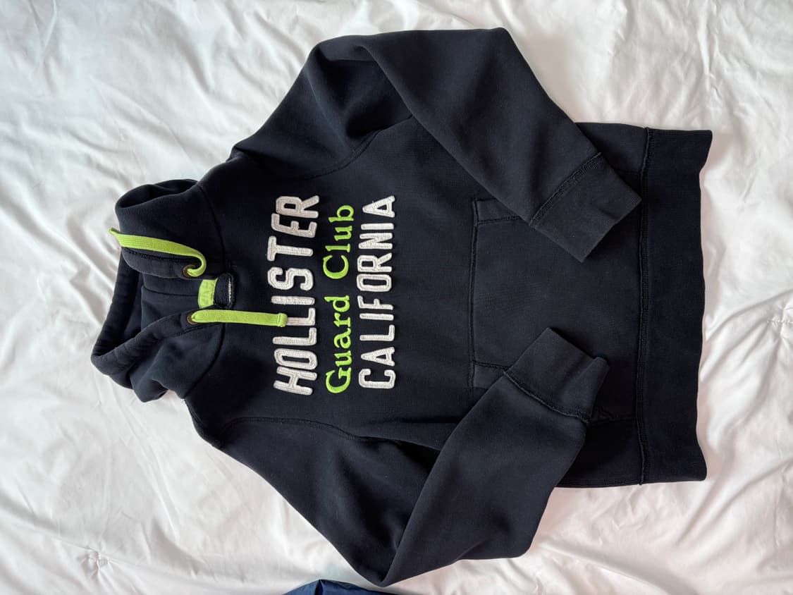 홀리스터 후드티 네이비 L 사이즈 상품이미지1