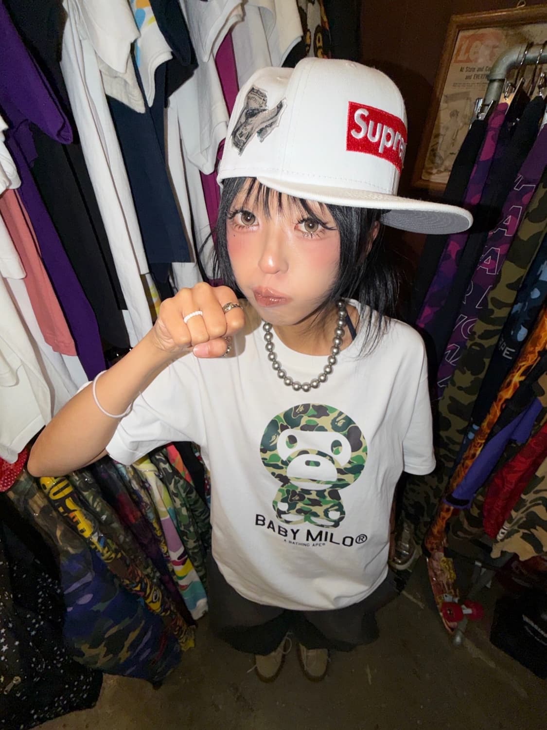 <Camouflage BabyMilo Printing T-shirt > 상품이미지1