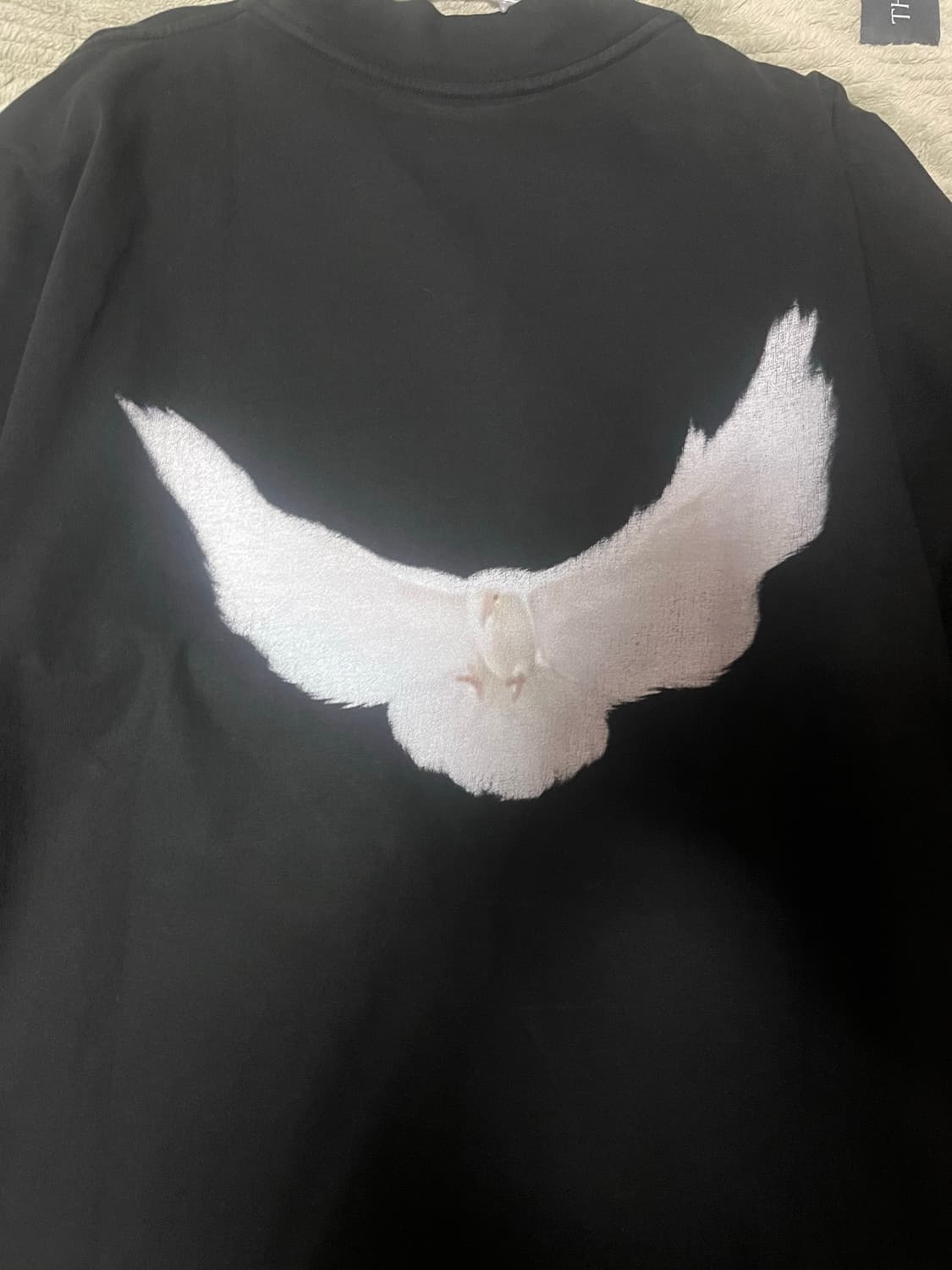 이지 갭 엔지니어드 바이 발렌시아가 도브 3/4 슬리브 티셔츠 블랙 L 상품이미지1