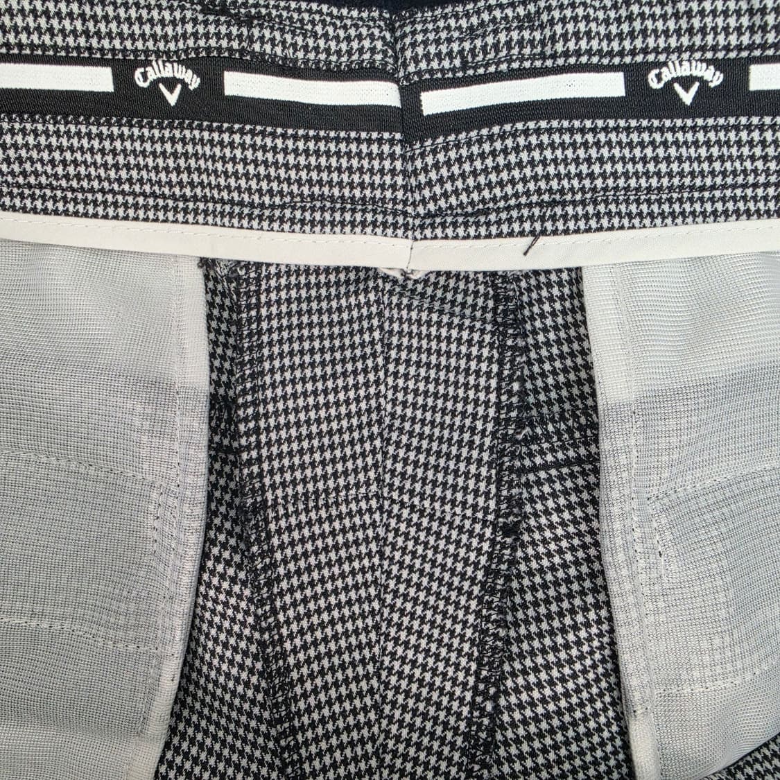 캘러웨어 하운드투스 패턴 자수 로고 골프 팬츠 바지 32사이즈 상품이미지8