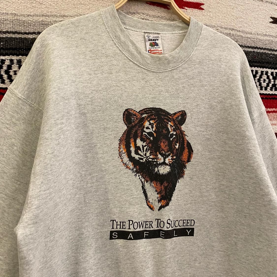 90s USA 플루츠오브더룸 호랑이 맨투맨 상품이미지6