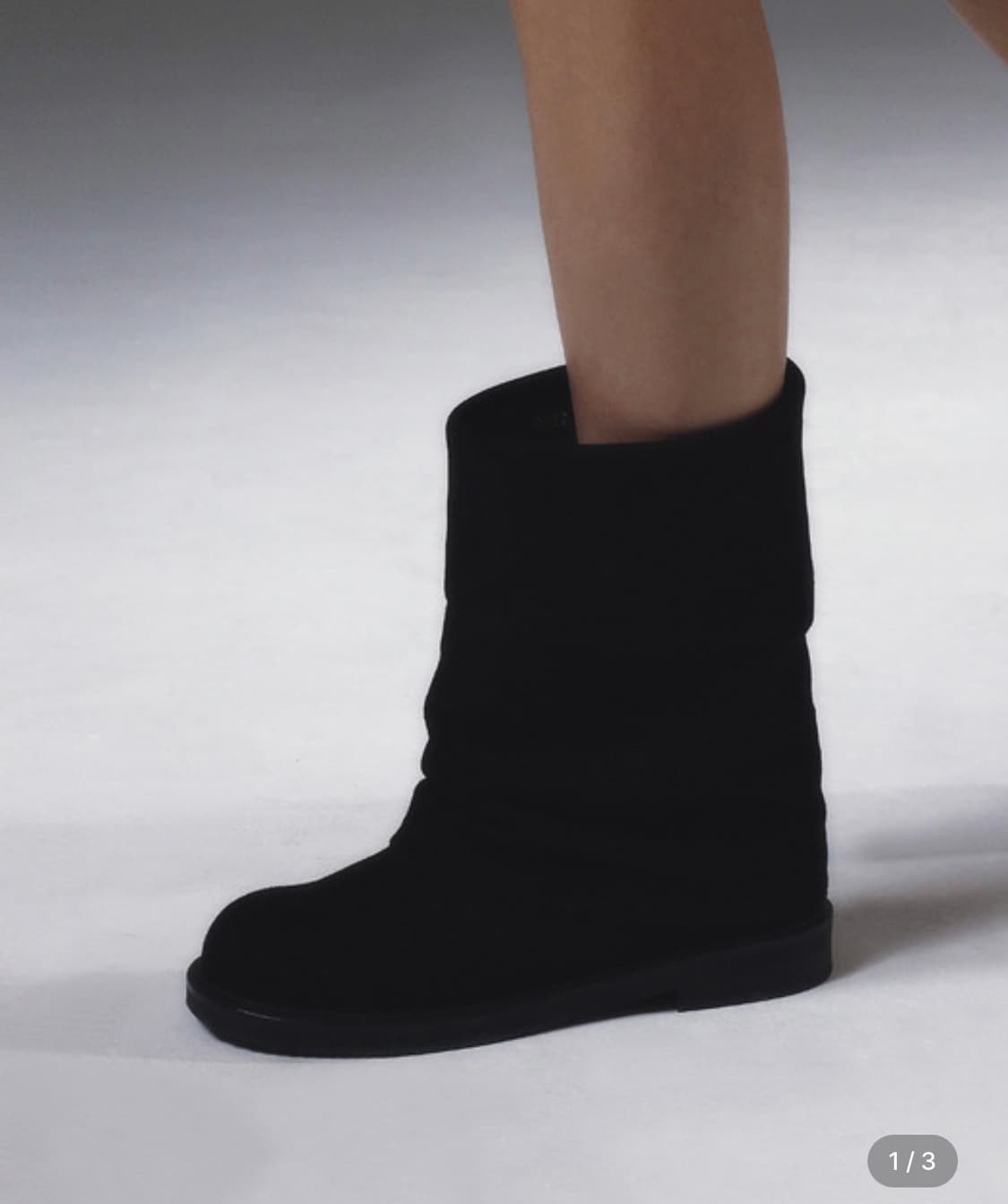 Leg warmer middle Boots suede black 상품이미지1