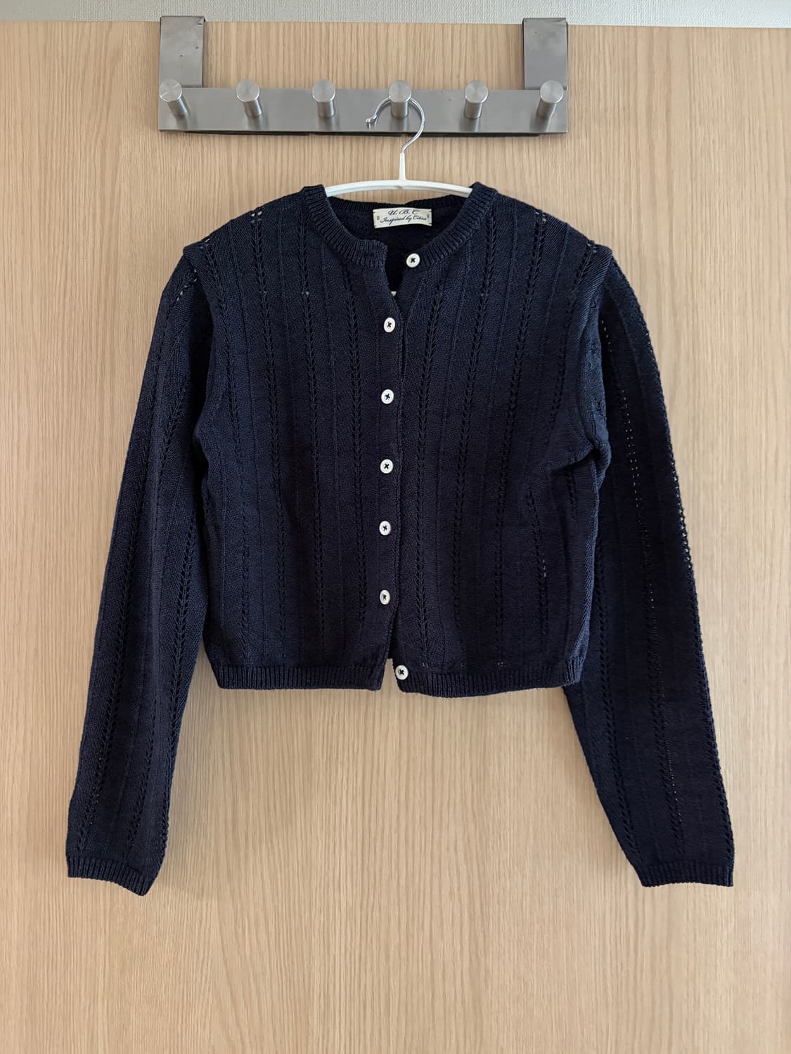 urbanic30 skashi punching cardigan navy 상품이미지1