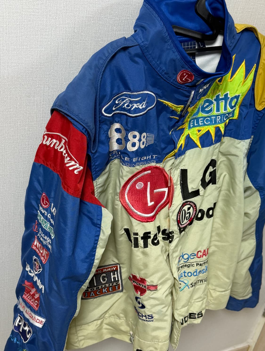 폴드 빈티지 나일론 레이싱 자켓 상품이미지2