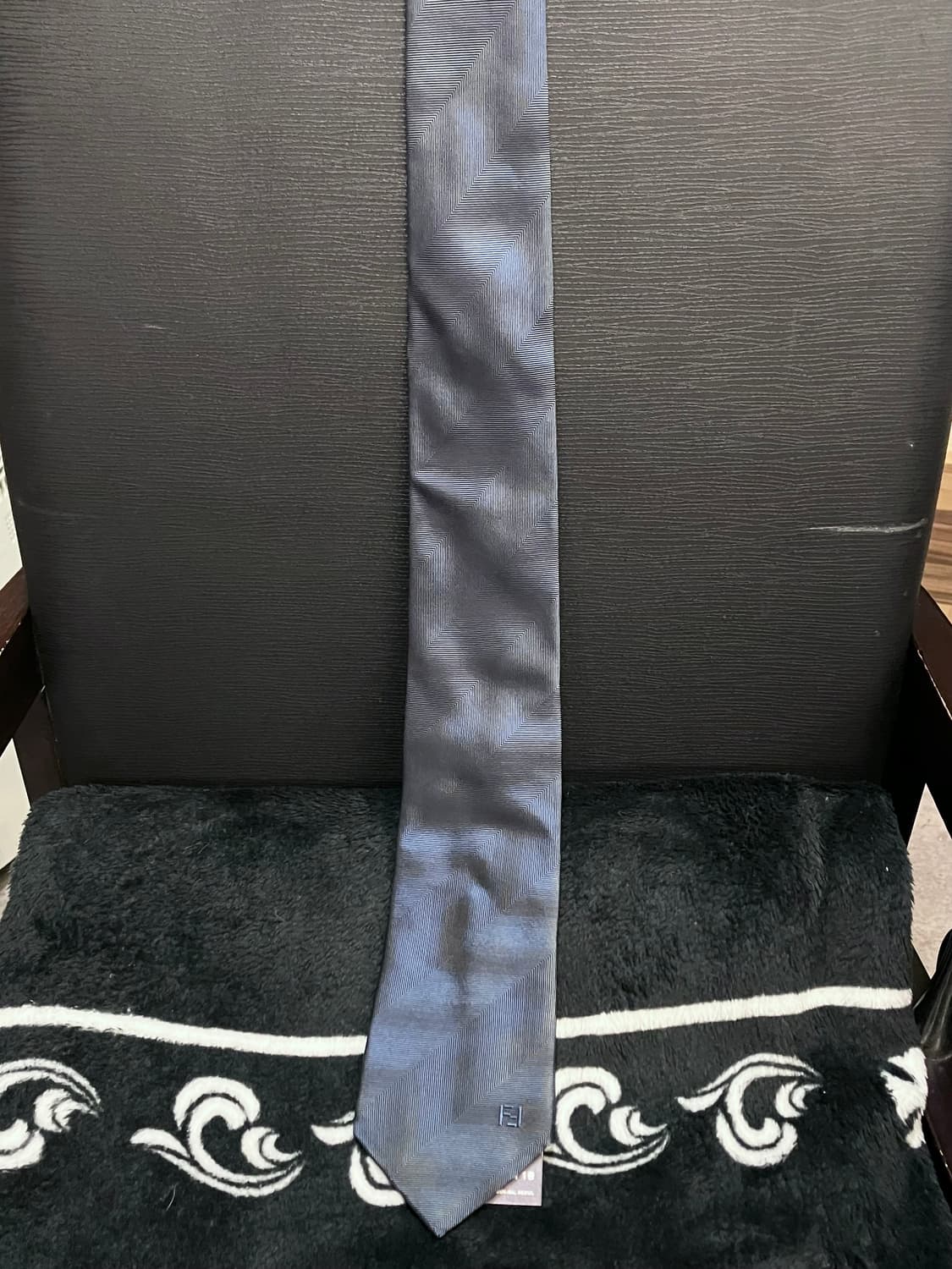 펜디 실크 넥타이 네이비  #csz3208 상품이미지2