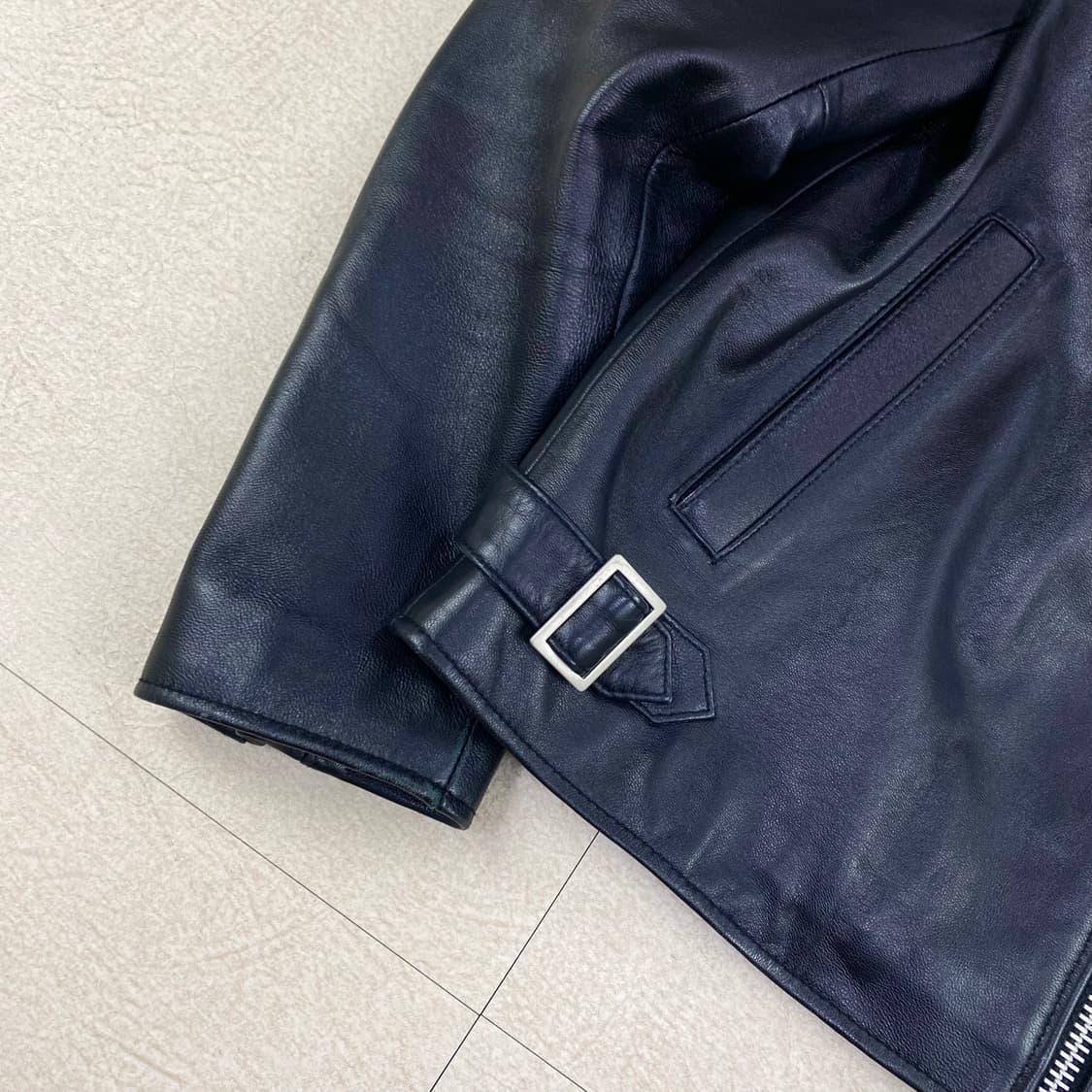 도프제이슨 램스킨 양가죽 레더 트러커 자켓 (95) 상품이미지4