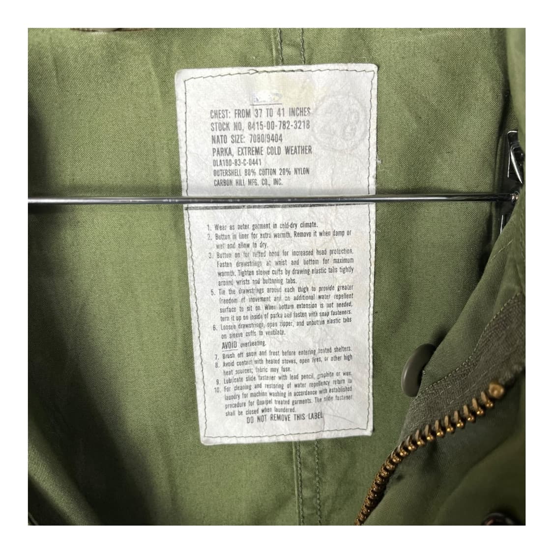 [Military] 80s 오리지널 m65 개파카 상품이미지4