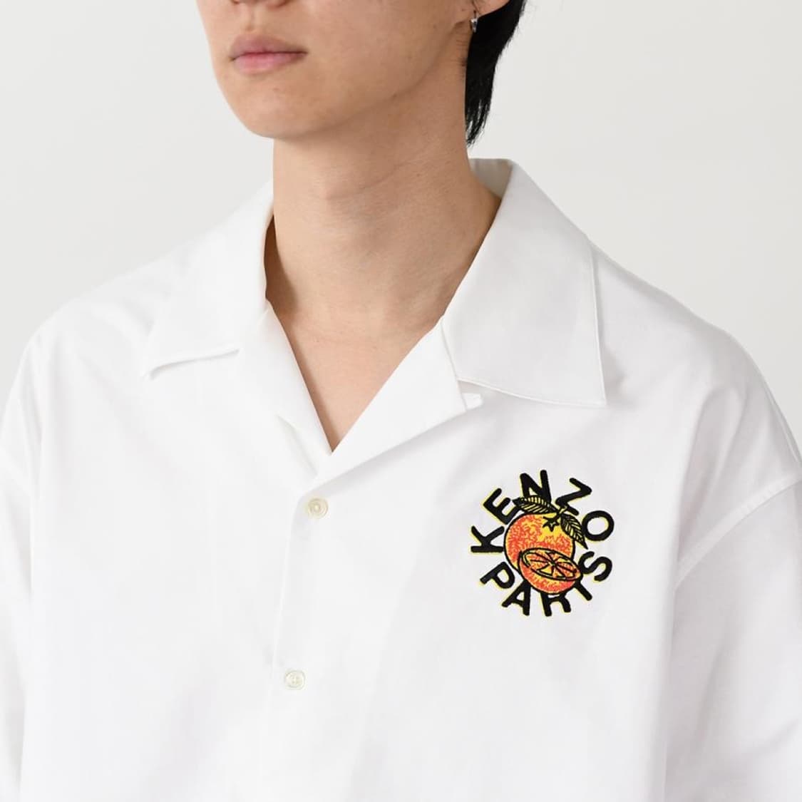 겐조 화이트 자수 오버셔츠 XL (한글택⭕️ 분더샵 구매) 상품이미지1