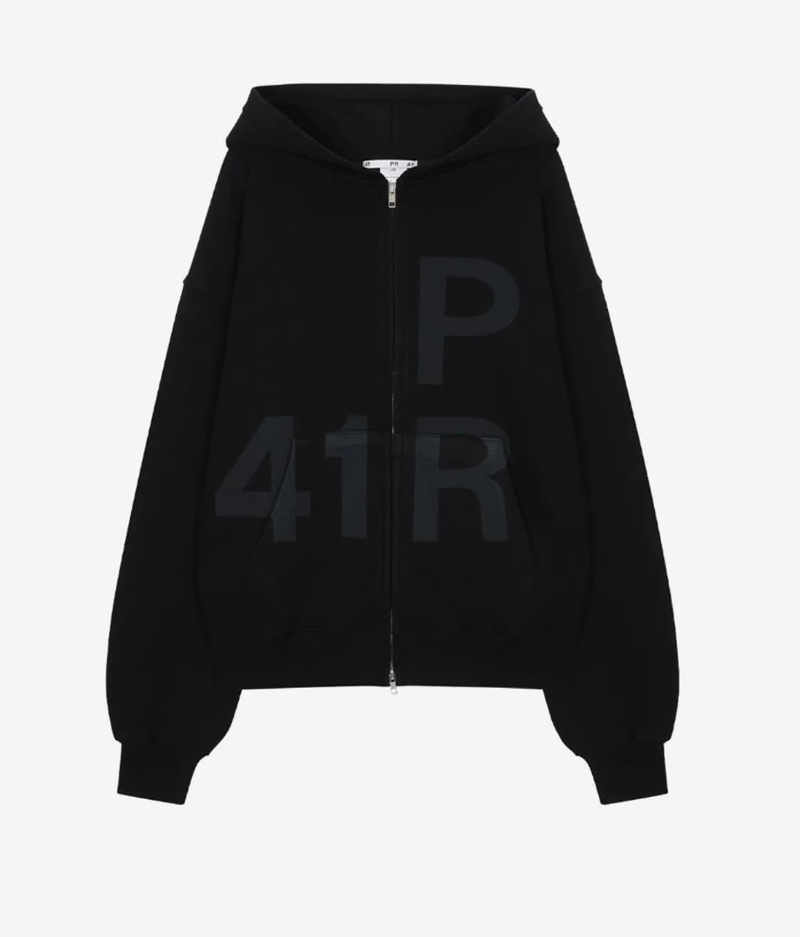 사일프레이 graphic zipup hoodie black 상품이미지2