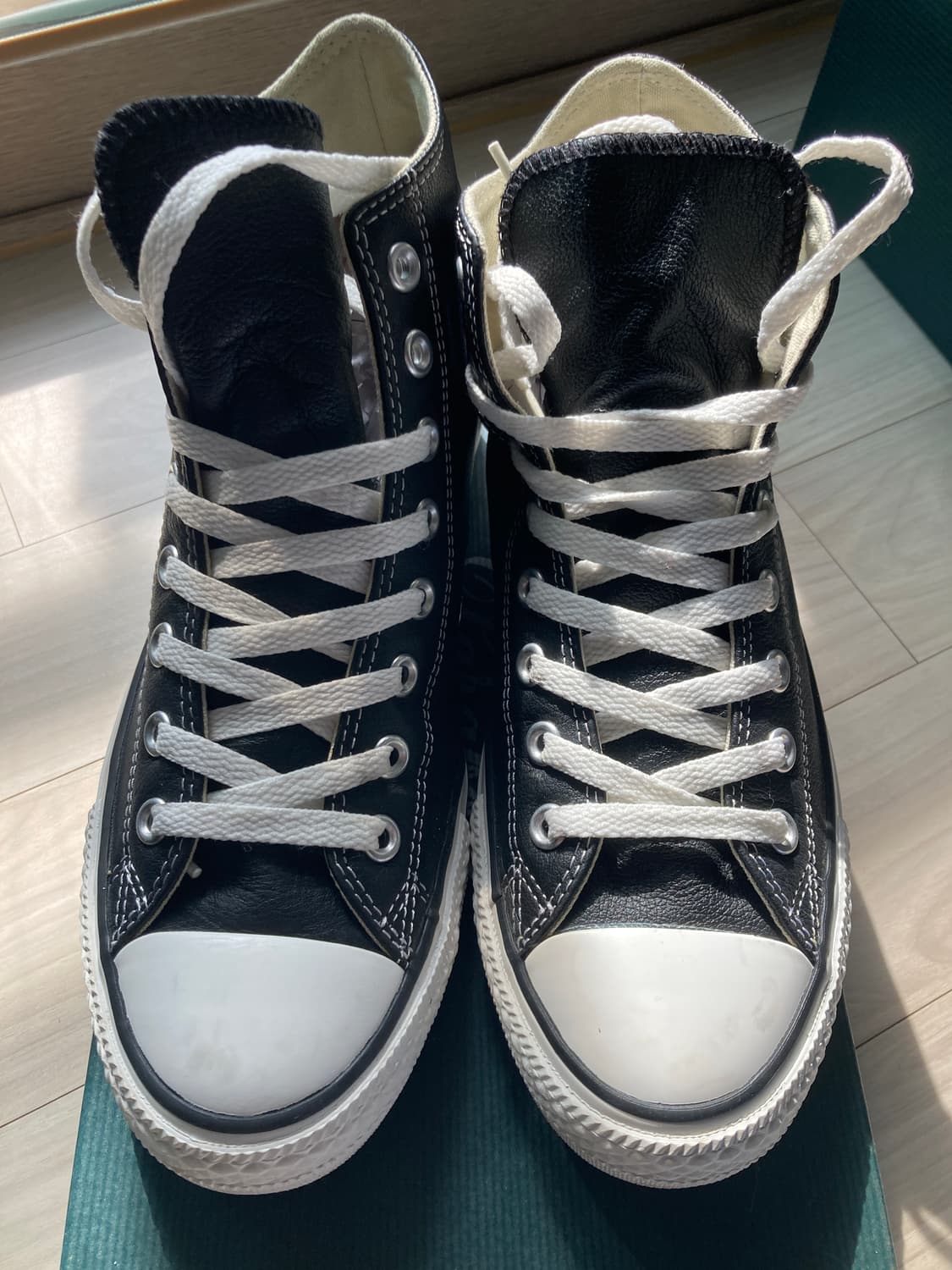 컨버스 척 70 레더 하이 검정색 260mm 상품이미지1