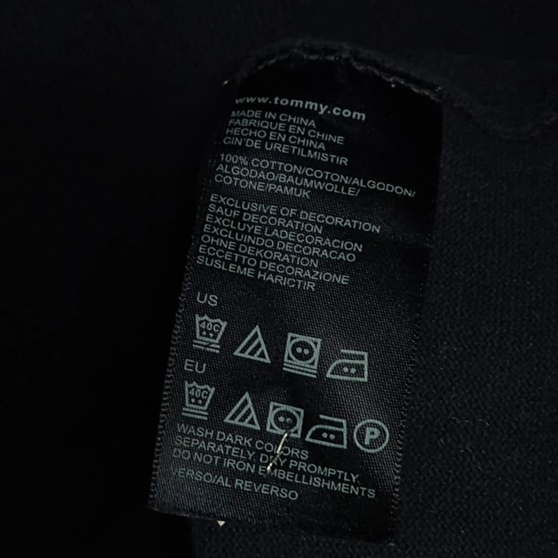 100)Tommy 타미힐피거 니트 터틀넥 네이비 상품이미지4