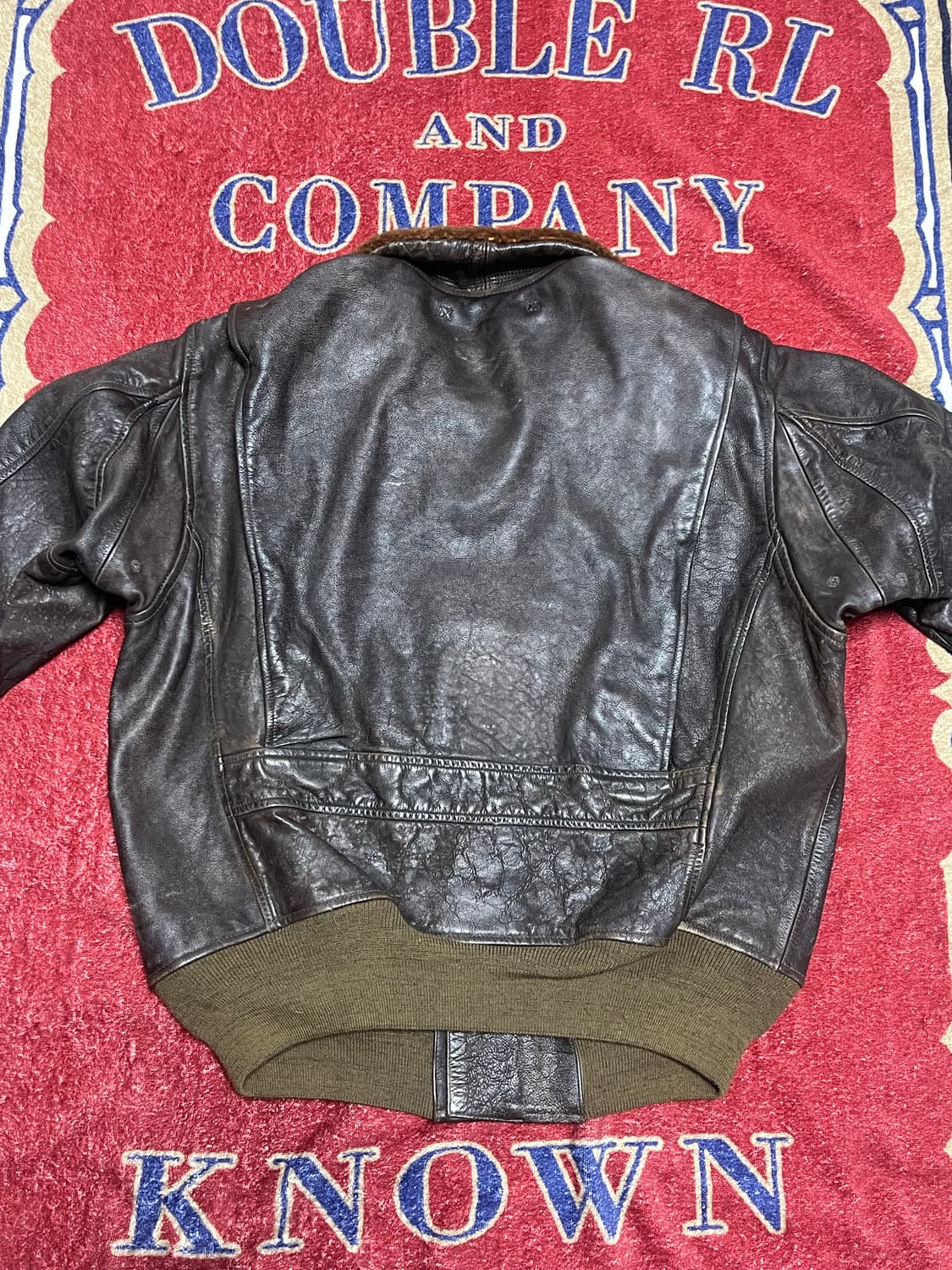 더블알엘 (RRL) 레더 플라이트 자켓 상품이미지2