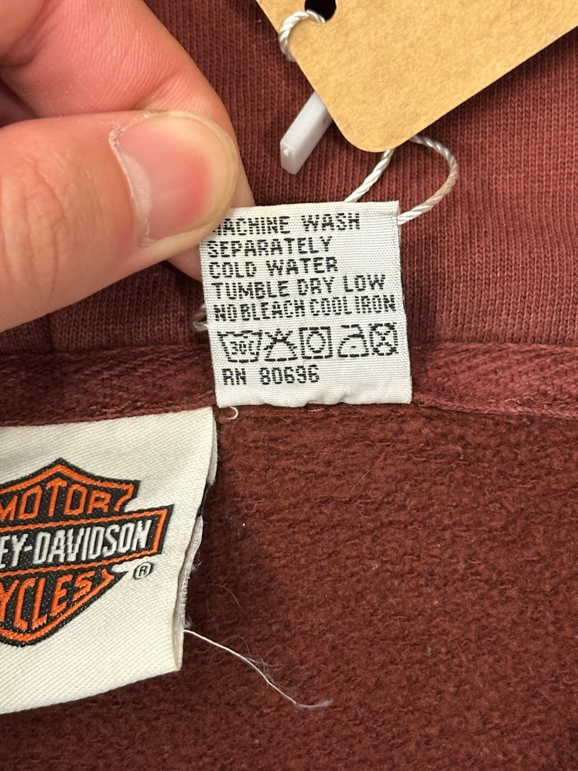 할리데이비슨 디스트레스드  후드티 XXL 상품이미지6