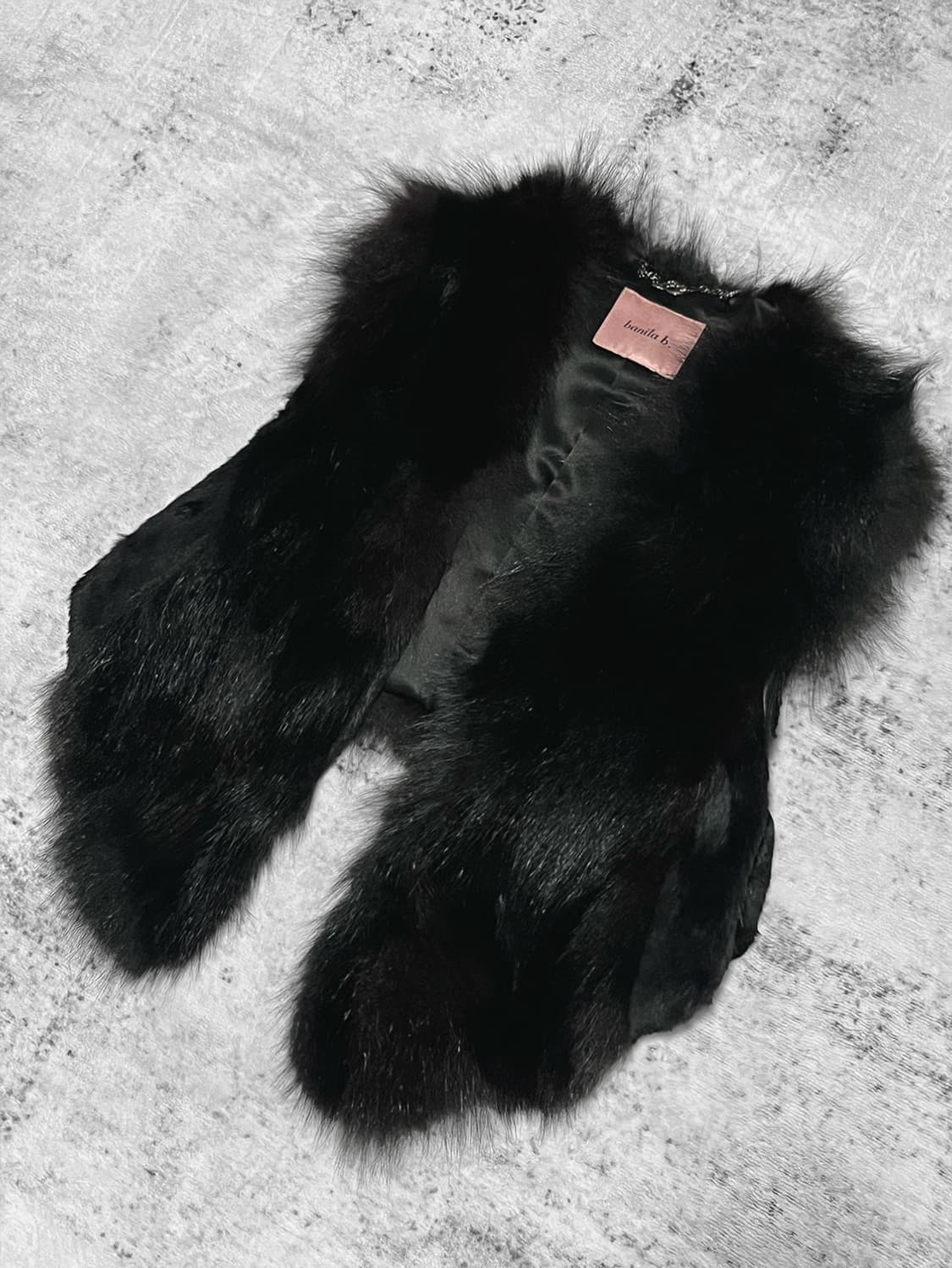 fox fur cropp vest  상품이미지2
