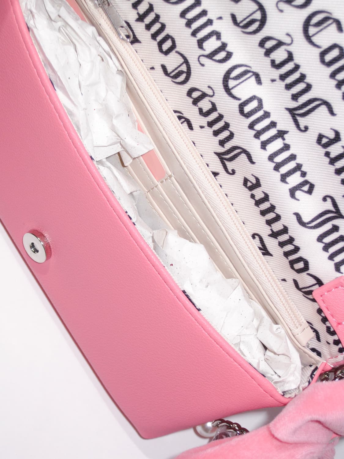 쥬시 꾸뛰르 리본챰🎀 핑크 벨로아 미니숄더백 / 갸루 히메갸루 상품이미지4