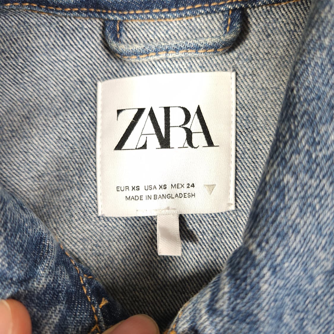 자라 크롭 데님자켓  상품이미지3