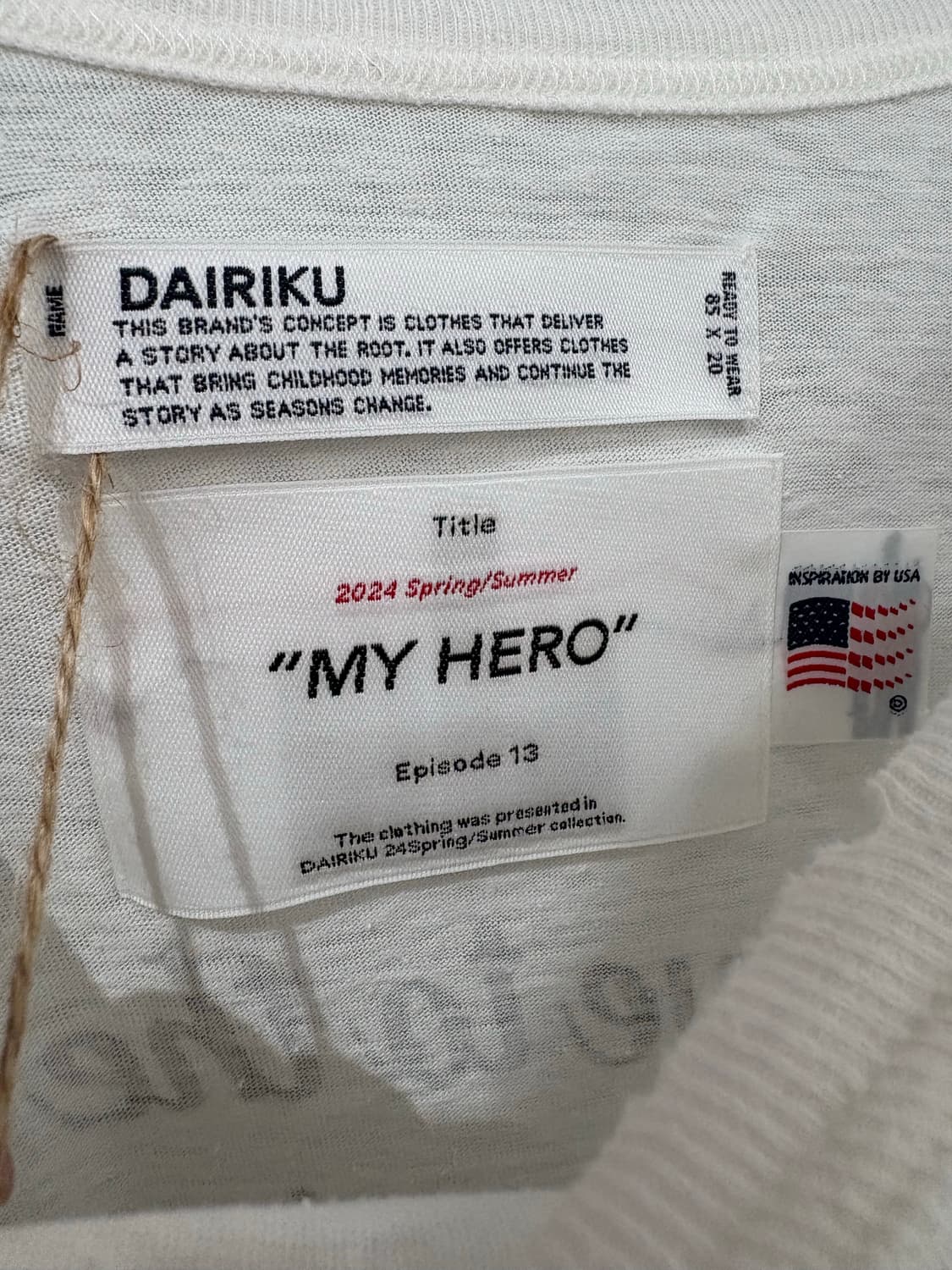 24ss 다이리쿠 My Hero 롱슬리브 상품이미지5