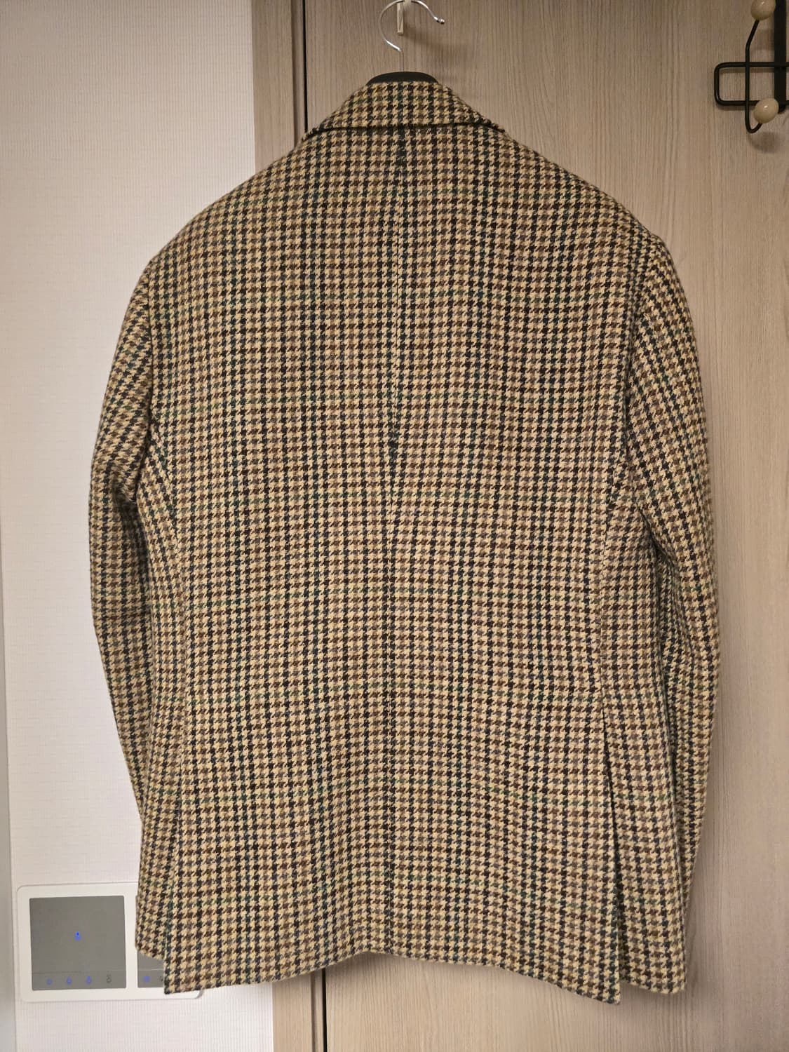 반츠 BTS 건 클럽 체크 트위드 울 투버튼 싱글 자켓 - 브라운 상품이미지2