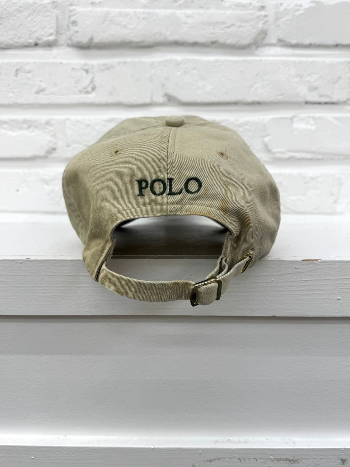 폴로 베이지 그린 볼캡 상품이미지2