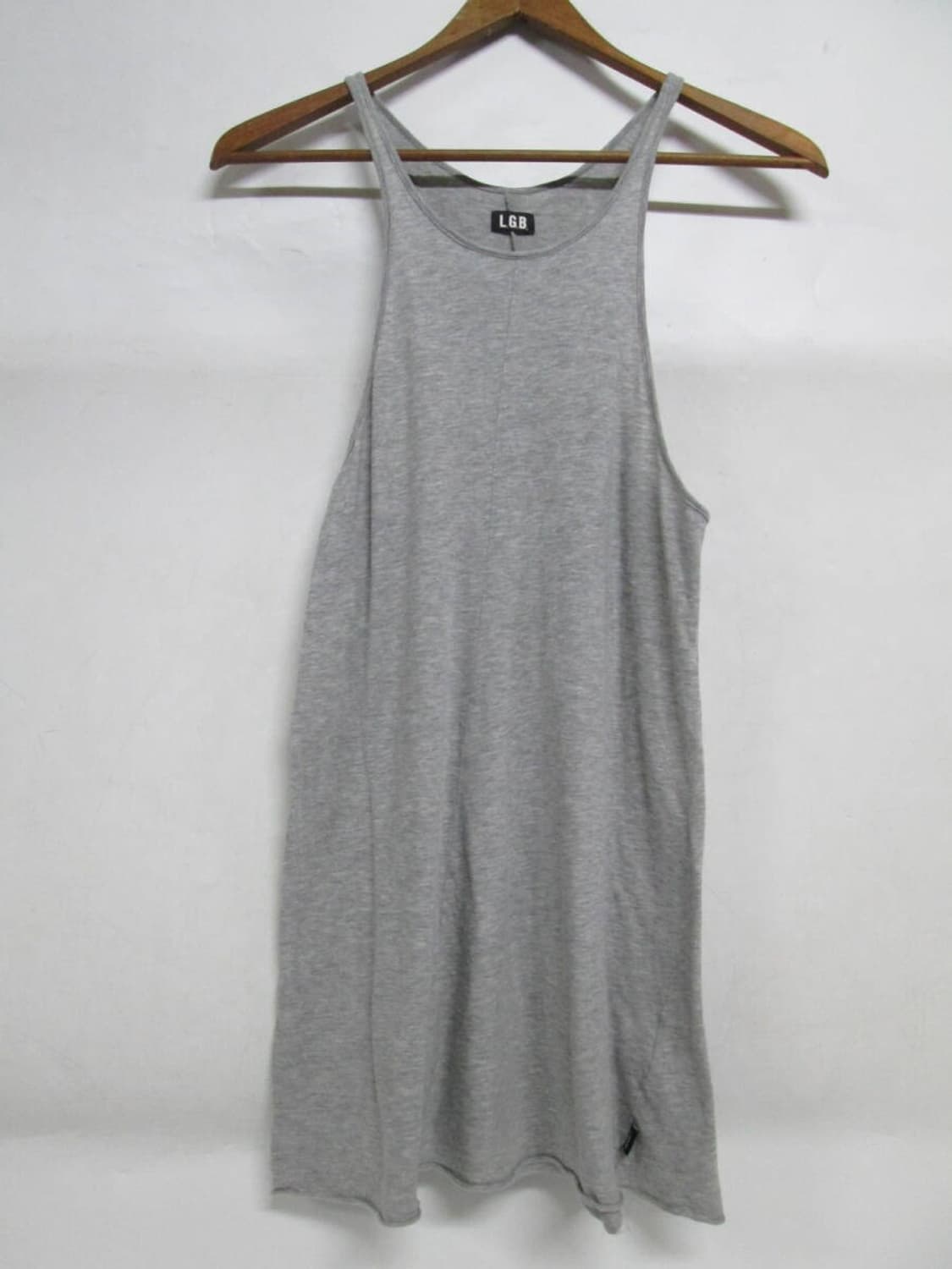 LGB 그레이 레이어드 롱 나시 민소매 상품이미지1