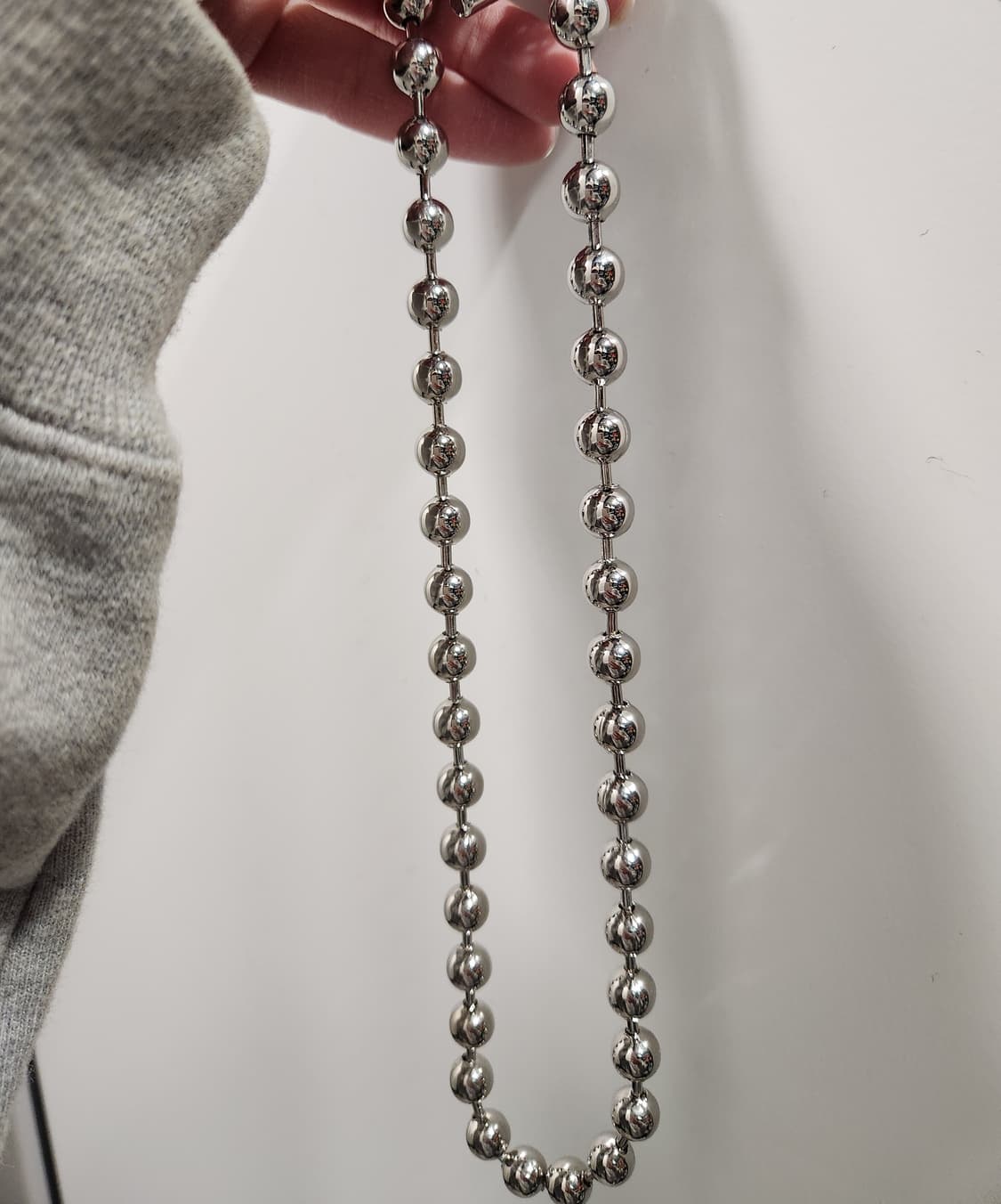 블랙퍼플 신주 빅볼 목걸이 상품이미지2