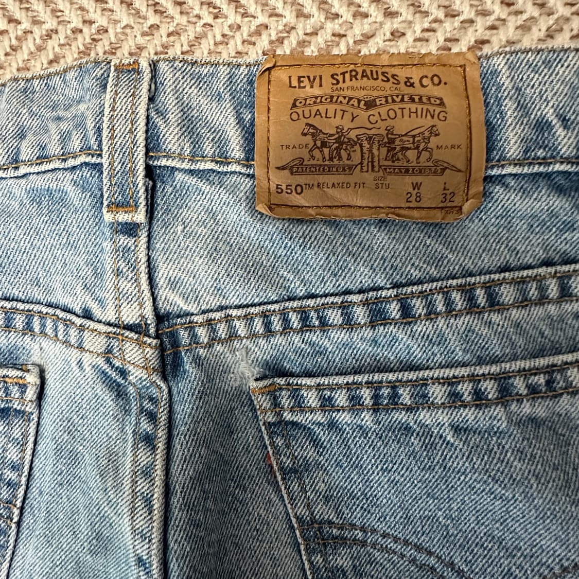 LEVI'S 550 90's usa made denim jeans 상품이미지3