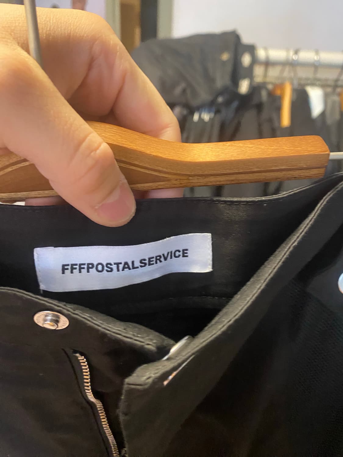 Fffpostalservoce 카고 팬츠 블랙 상품이미지8