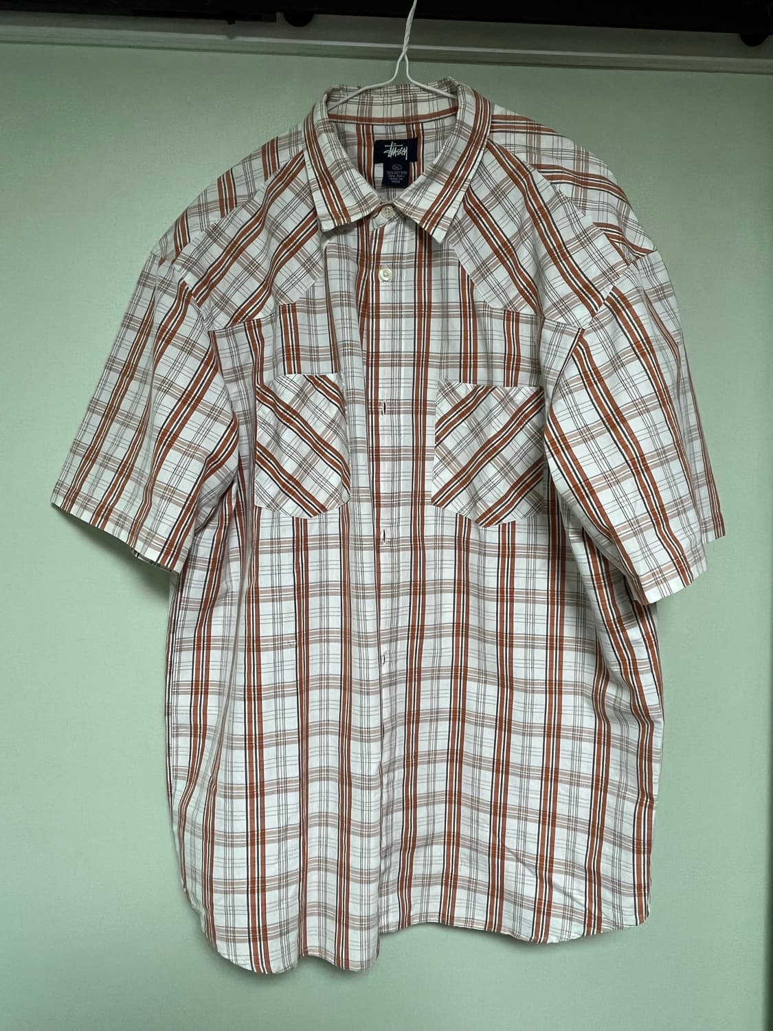 스투시 반팔 체크셔츠 상품이미지1