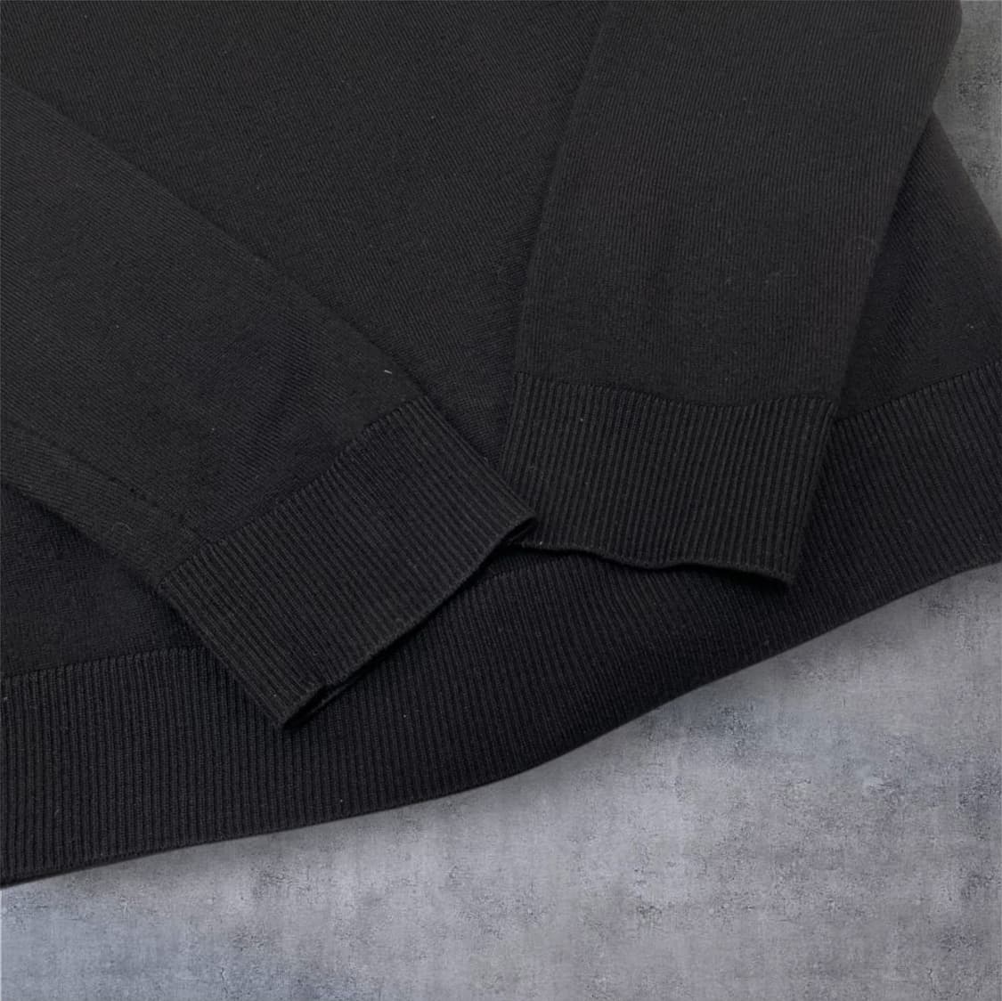 솔리드옴므 Solid homme 블랙 울 카라 니트 48 상품이미지6