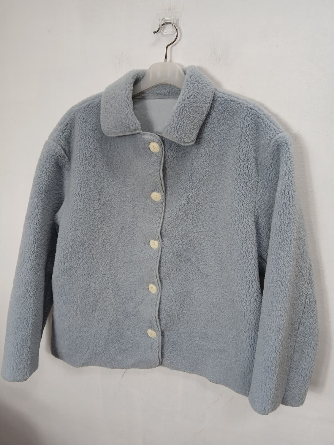 뽀글이 퍼자켓 하늘색 88 XL  새제품 상품이미지3