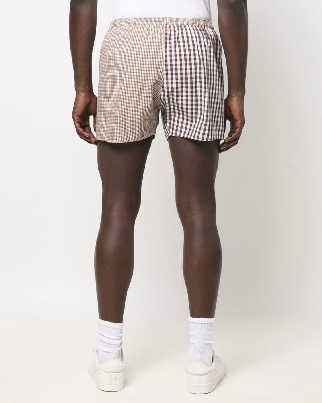 [M]이알엘 ERL 체크 복서 쇼츠/브라운 상품이미지3