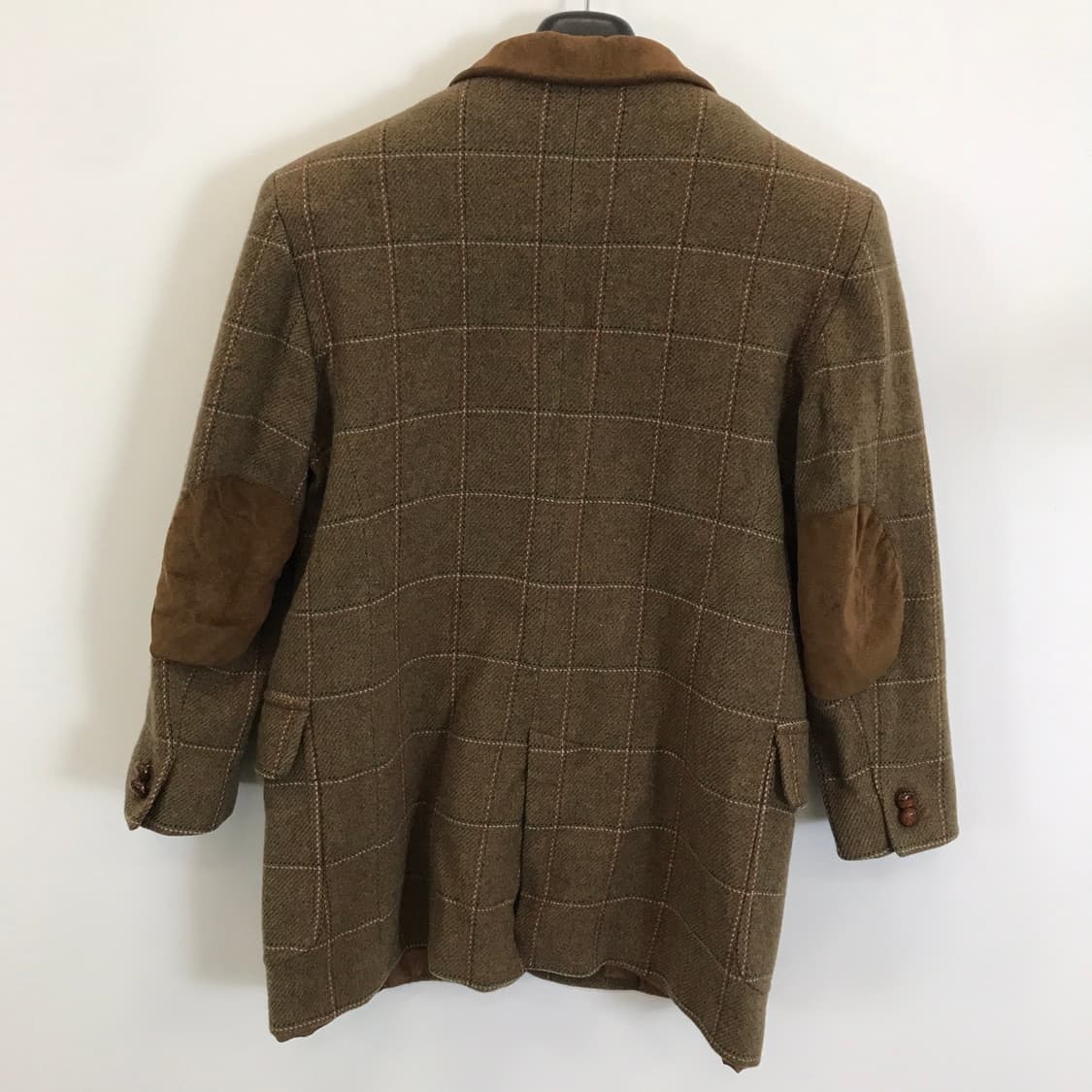 멀버리 캐시미어 울 체크 모직자켓 [여성55-66] 상품이미지4