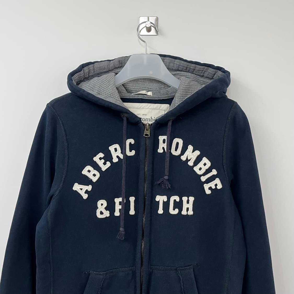 아베크롬비 자수로고 네이비 후드집업 상품이미지4