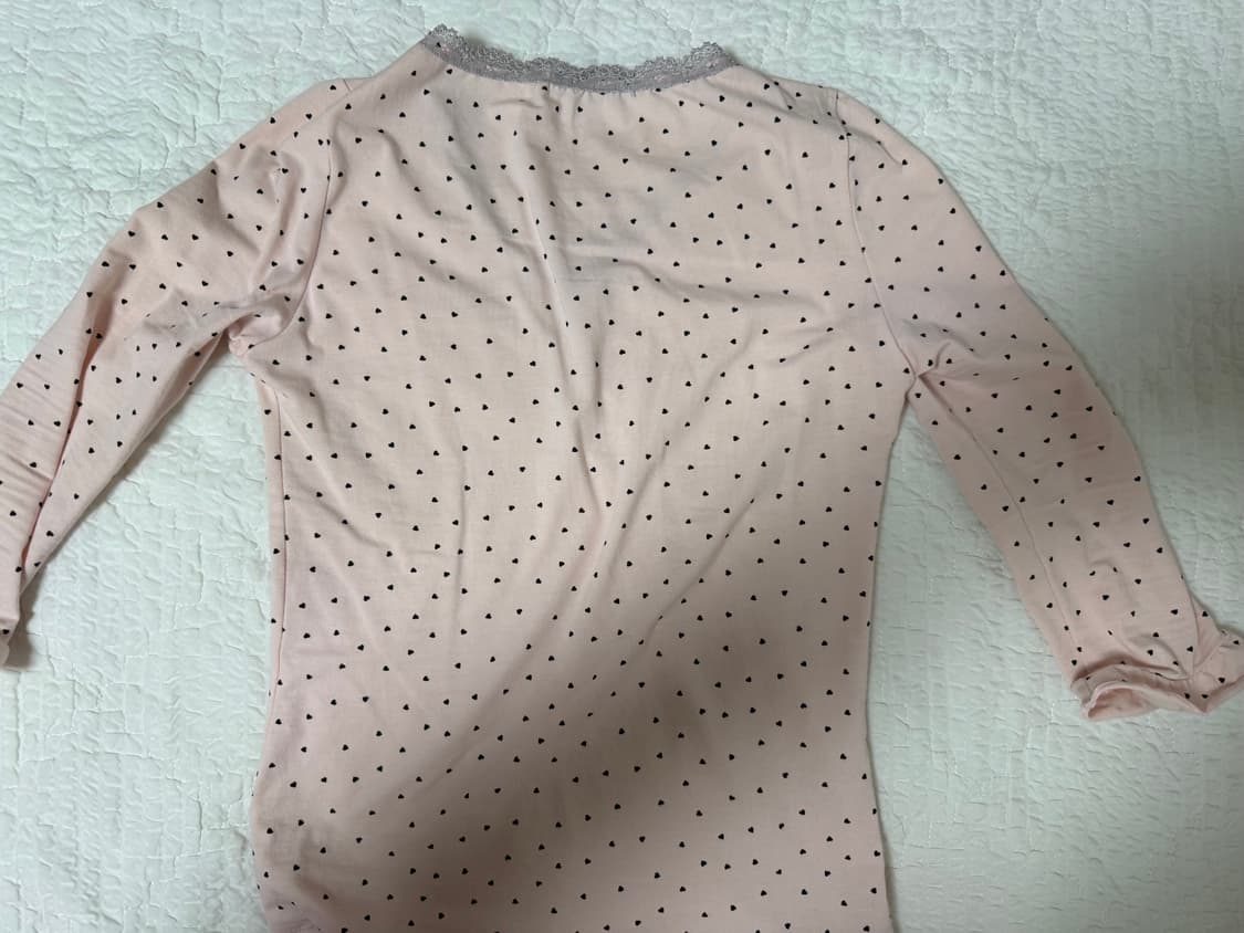 샵페어리 mini heart lace top (pink) 상품이미지2