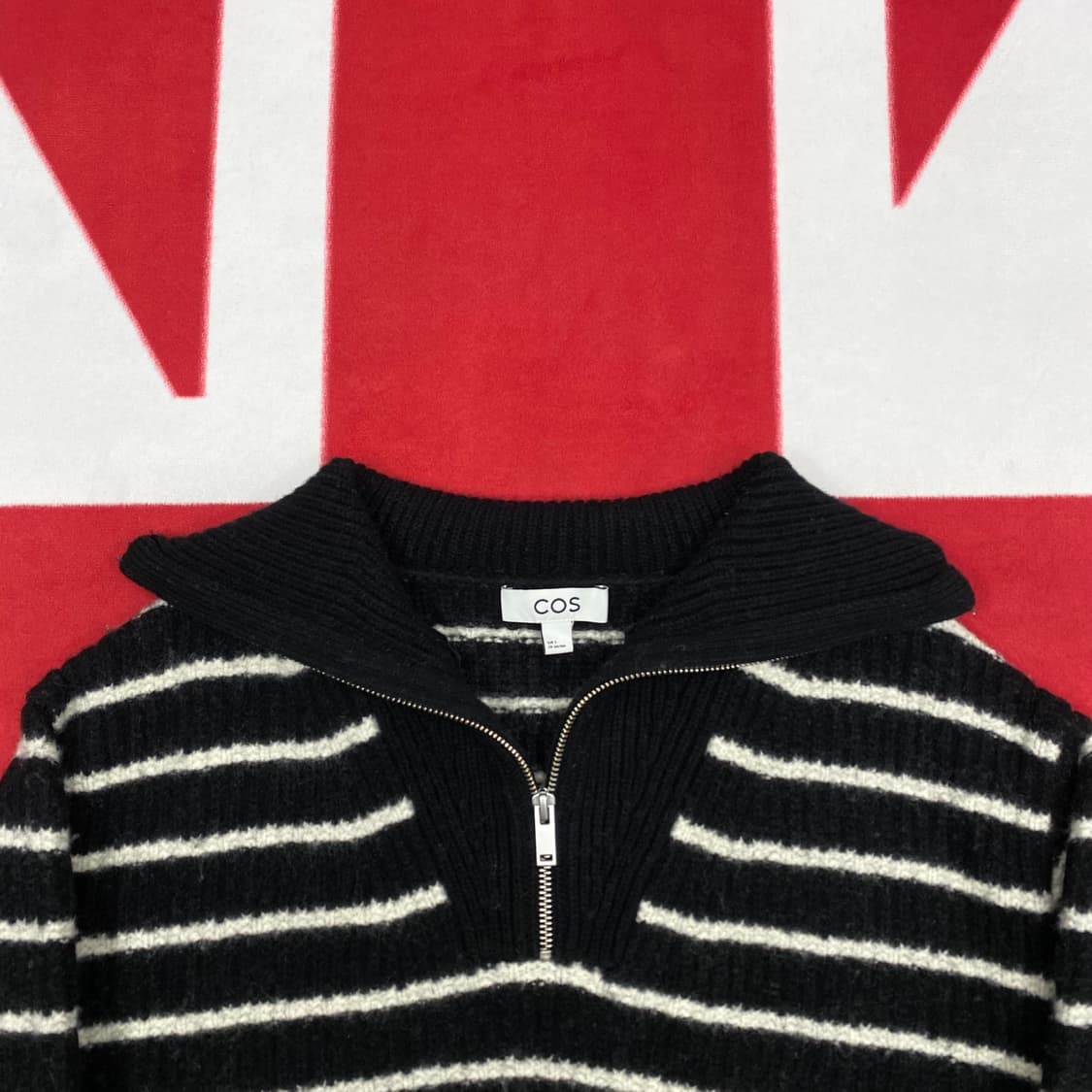 COS 반집업 크롭니트 여성 S  상품이미지3