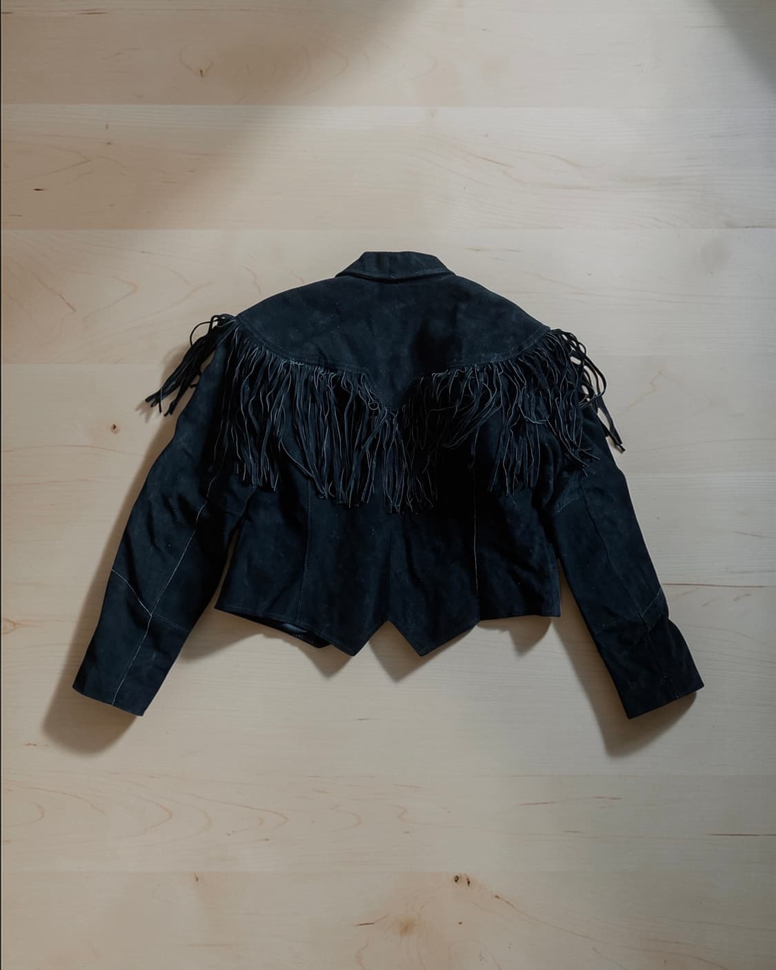 70s Pioneer Wear 프린지 웨스턴 레더 자켓 상품이미지2