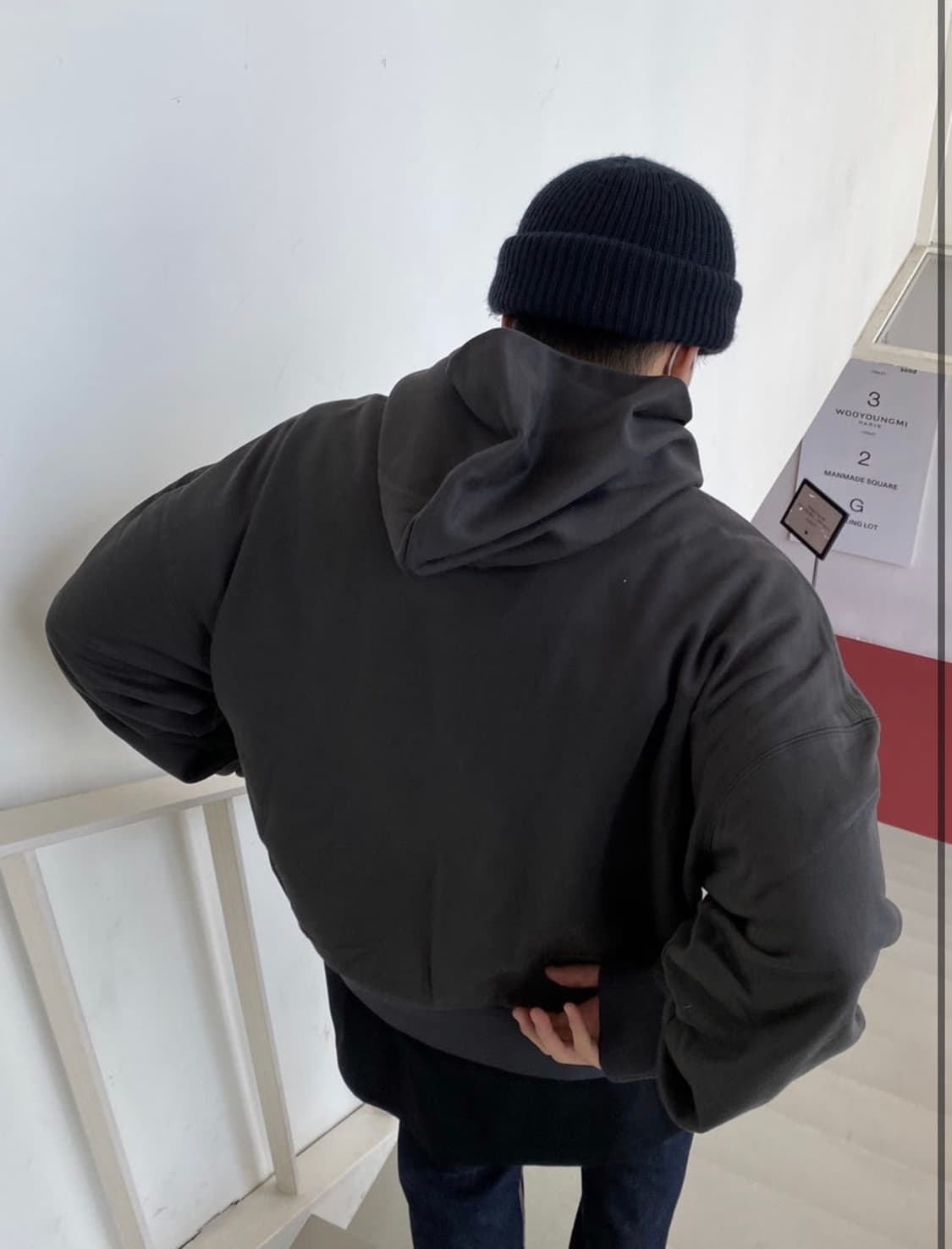 (48) 22fw 우영미 빅 포켓 후드티 그레이 상품이미지6