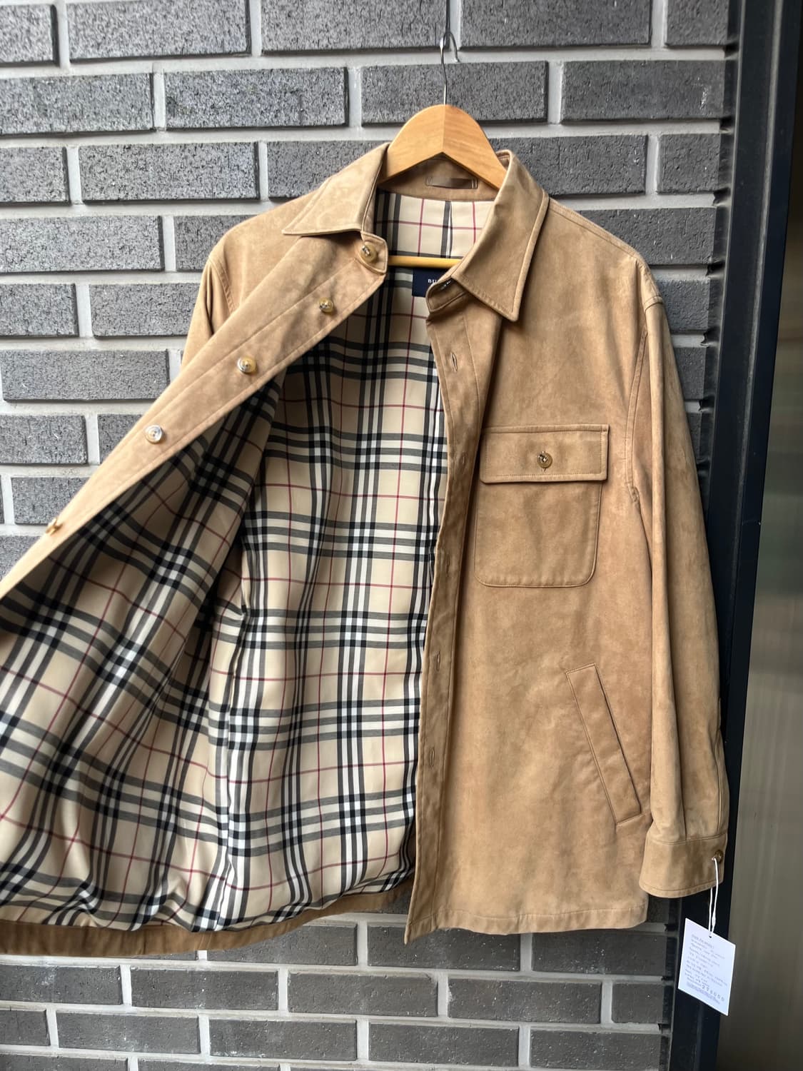00s BURBERRY 버버리 스웨이드 자켓 브라운 상품이미지5