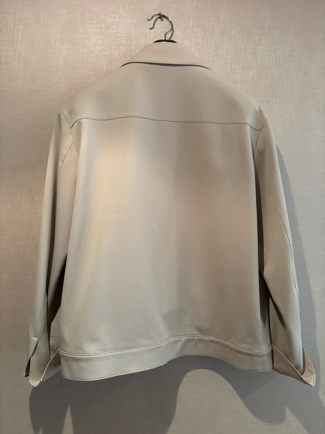 릴렉스드 미니멀 재킷_논 포켓 [라이트 베이지] L 상품이미지2