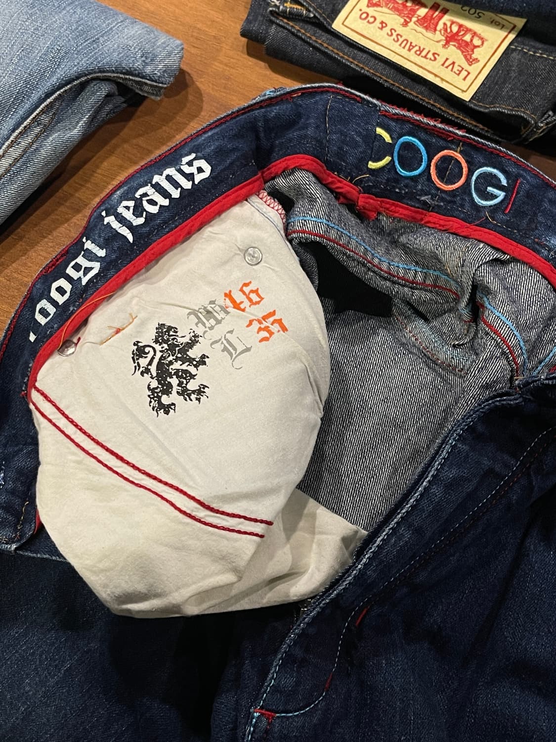 쿠지 올드스쿨 자수 팬츠 상품이미지5