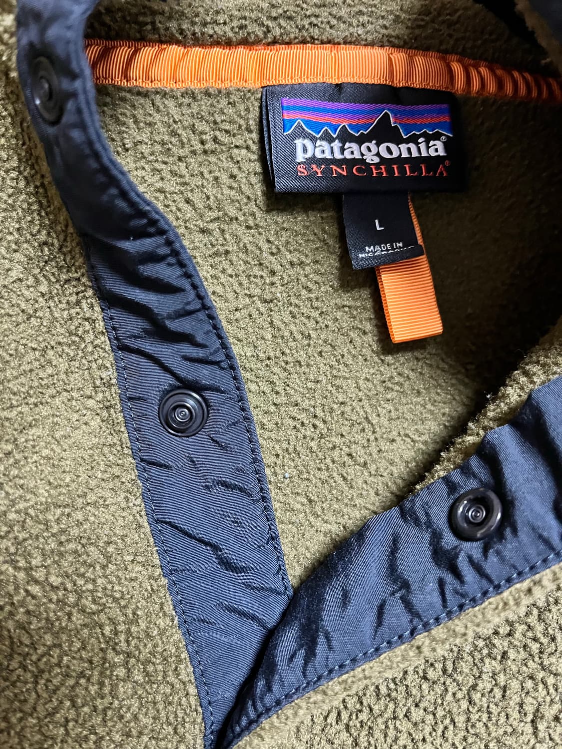 (켄달제너 착용) 파타고니아 신칠라 카키 L판매 상품이미지6