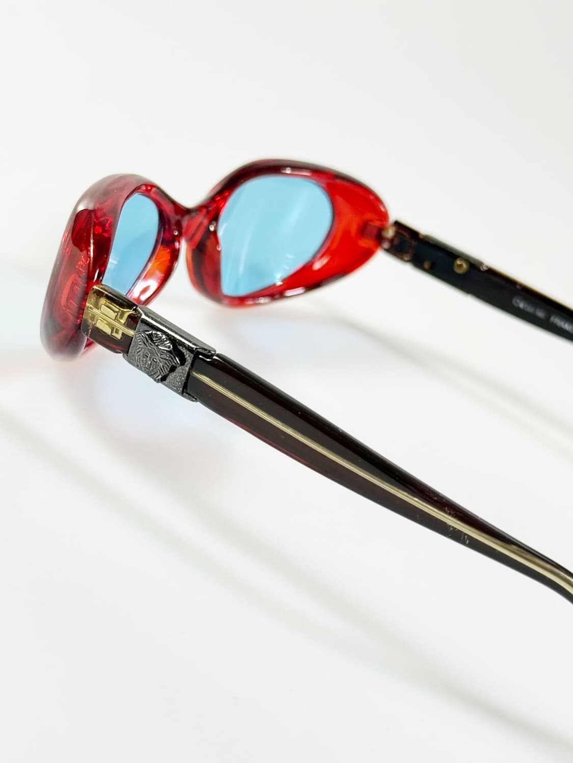 90s One Last Kiss 볼드 오벌 프레임 틴트 빈티지 선글라스 상품이미지4