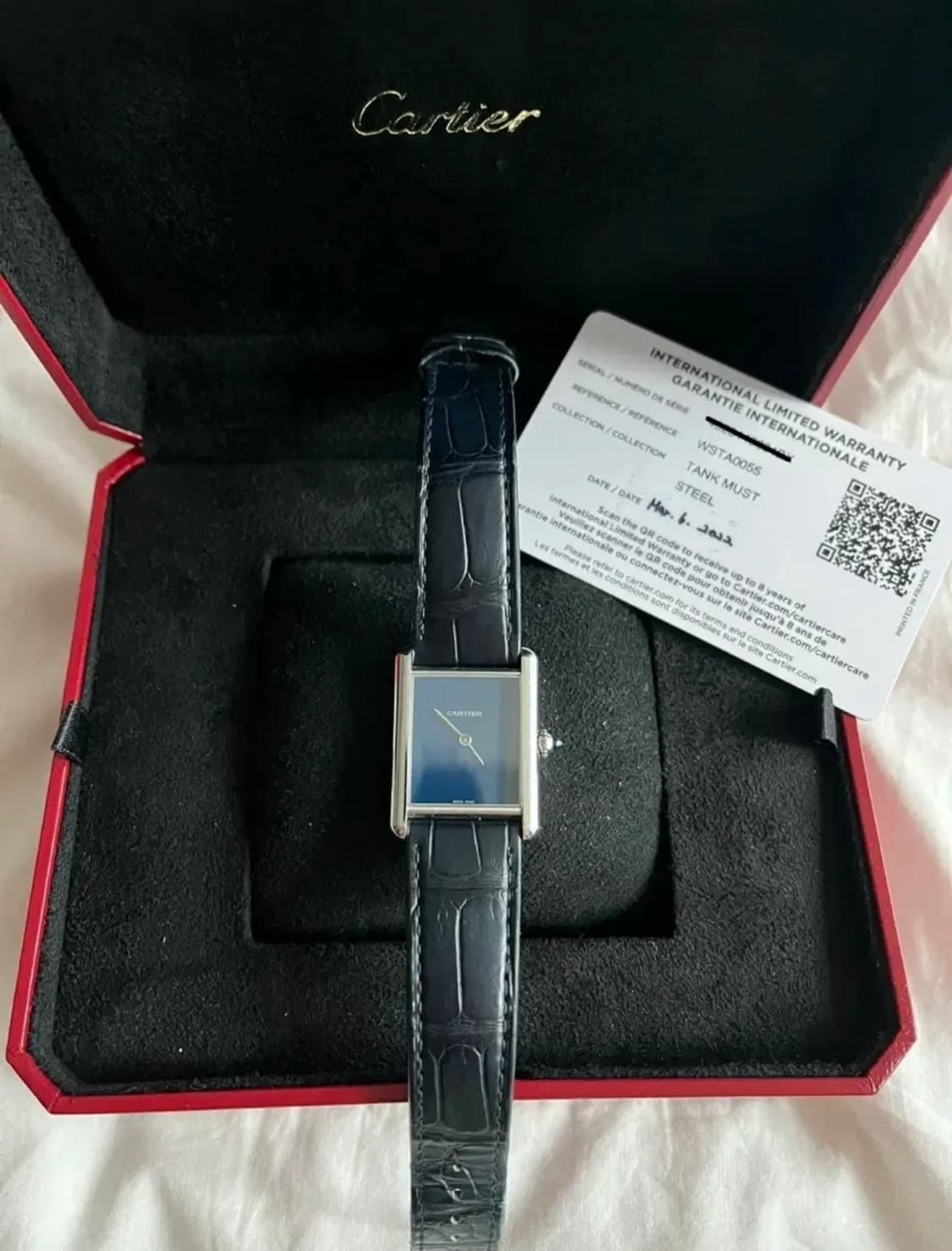 까르띠에 탱크 머스트 라지 블루 상품이미지2