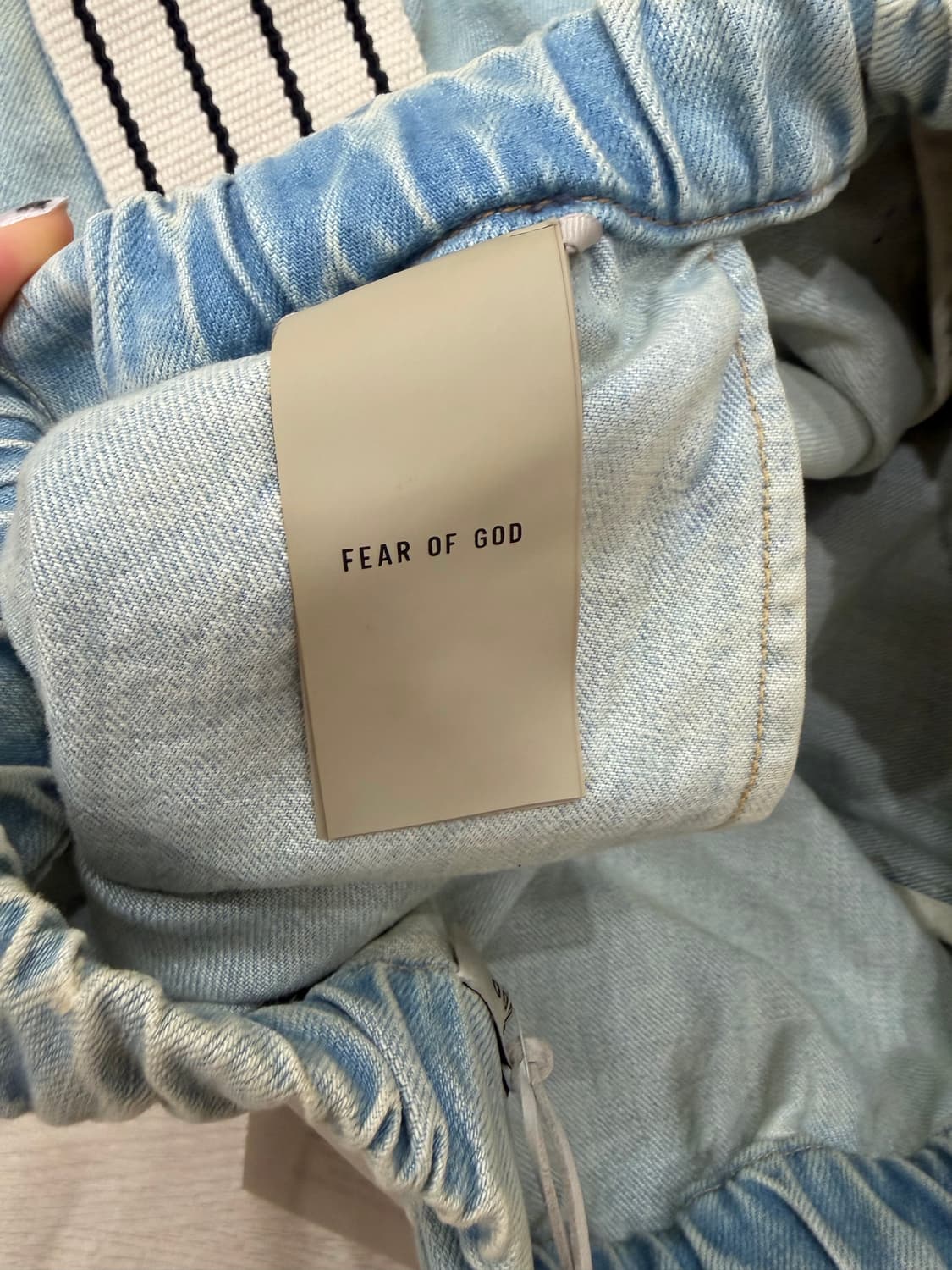 S) 피어오브갓 8th 데님 스프라이프 포럼 팬츠 상품이미지7