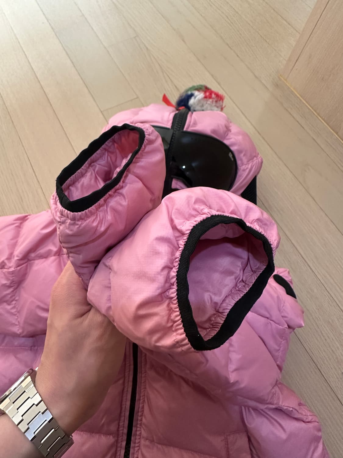 AI라이더즈 키즈 마이크로립스탑 오리털 고글패딩 10Y 상품이미지4