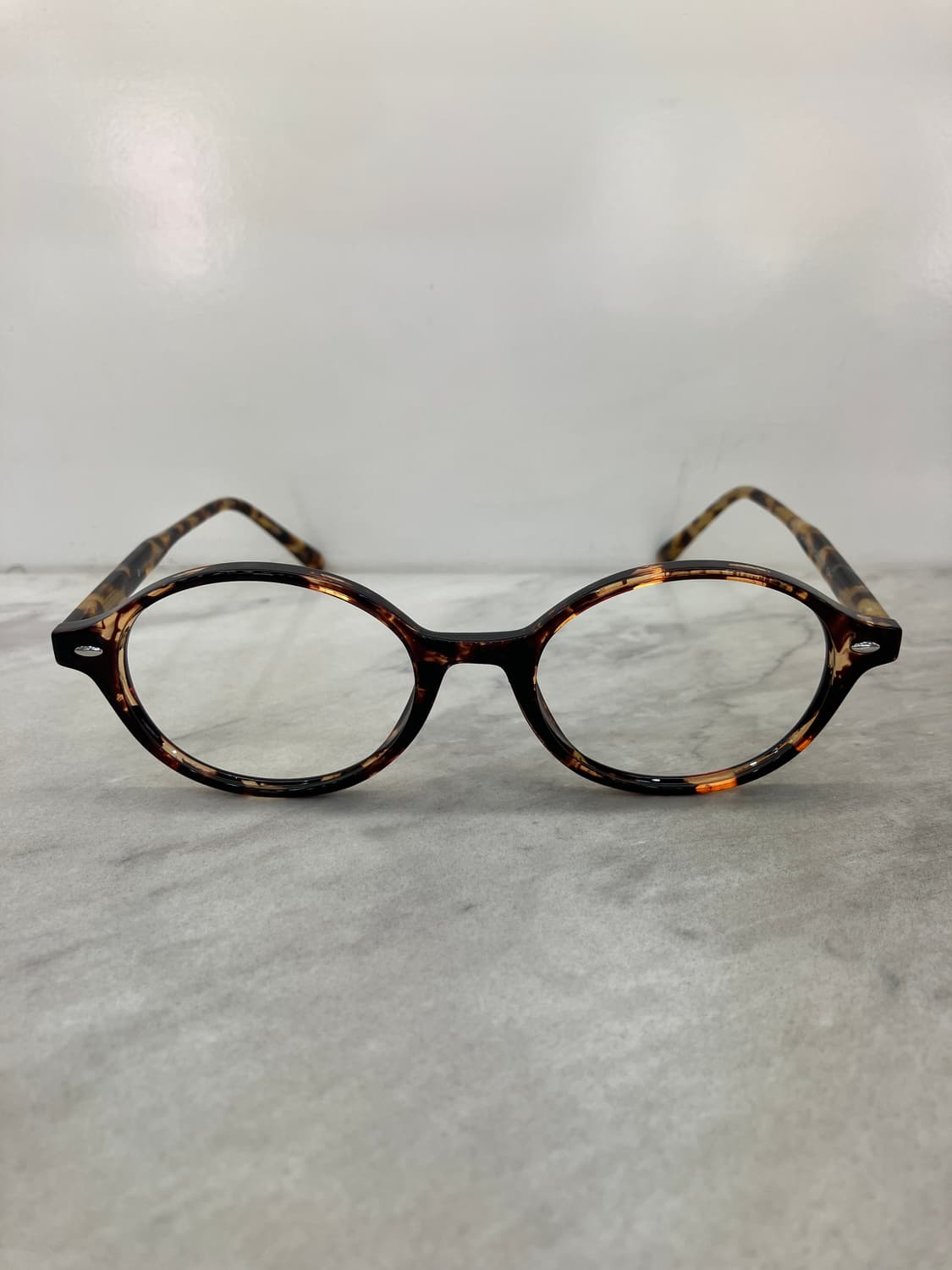 B73 KS 레오파드 슬림 오벌 뿔테 안경6859 상품이미지6