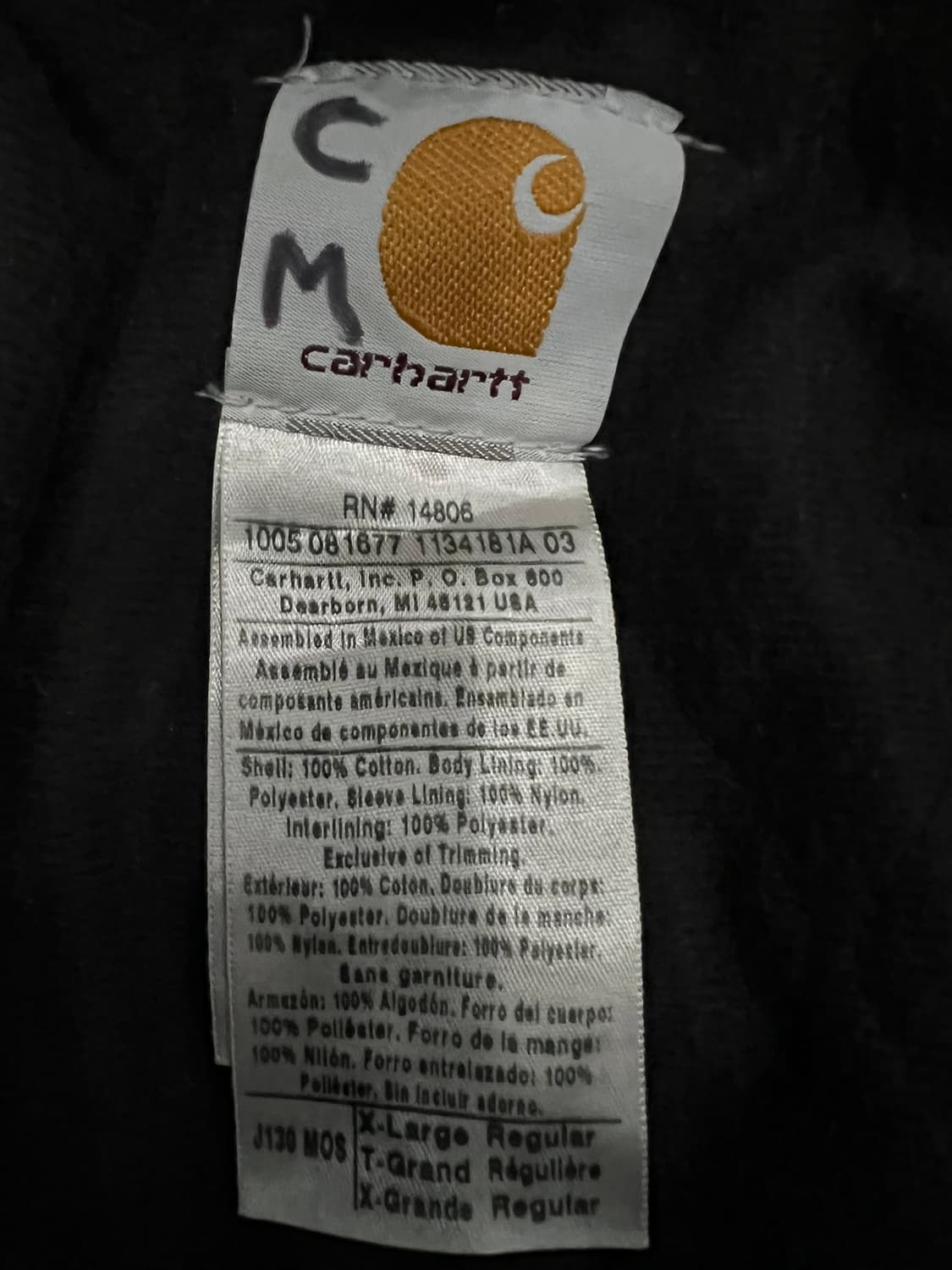 (XL) 칼하트 후드 덕 액티브 자켓 J130 MOS 모스그린 상품이미지4