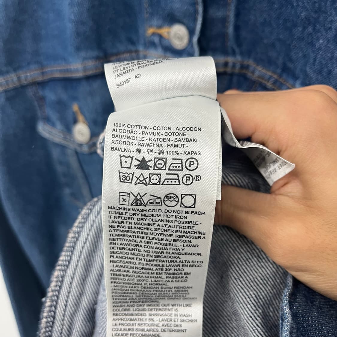 리바이스 청자켓 데님 자켓 여성XL 상품이미지6